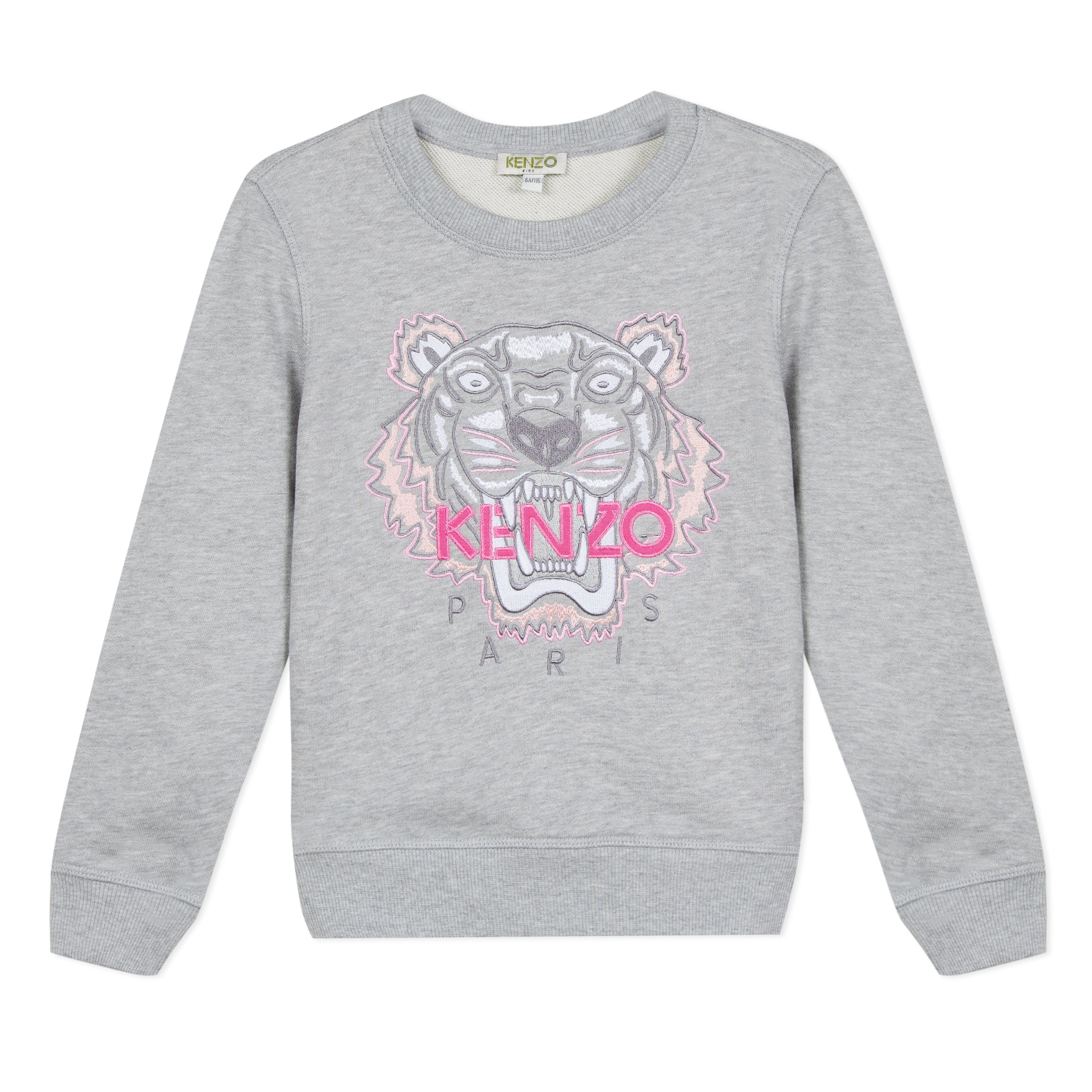 Girls Marl Grey Cotton Sweatshirt