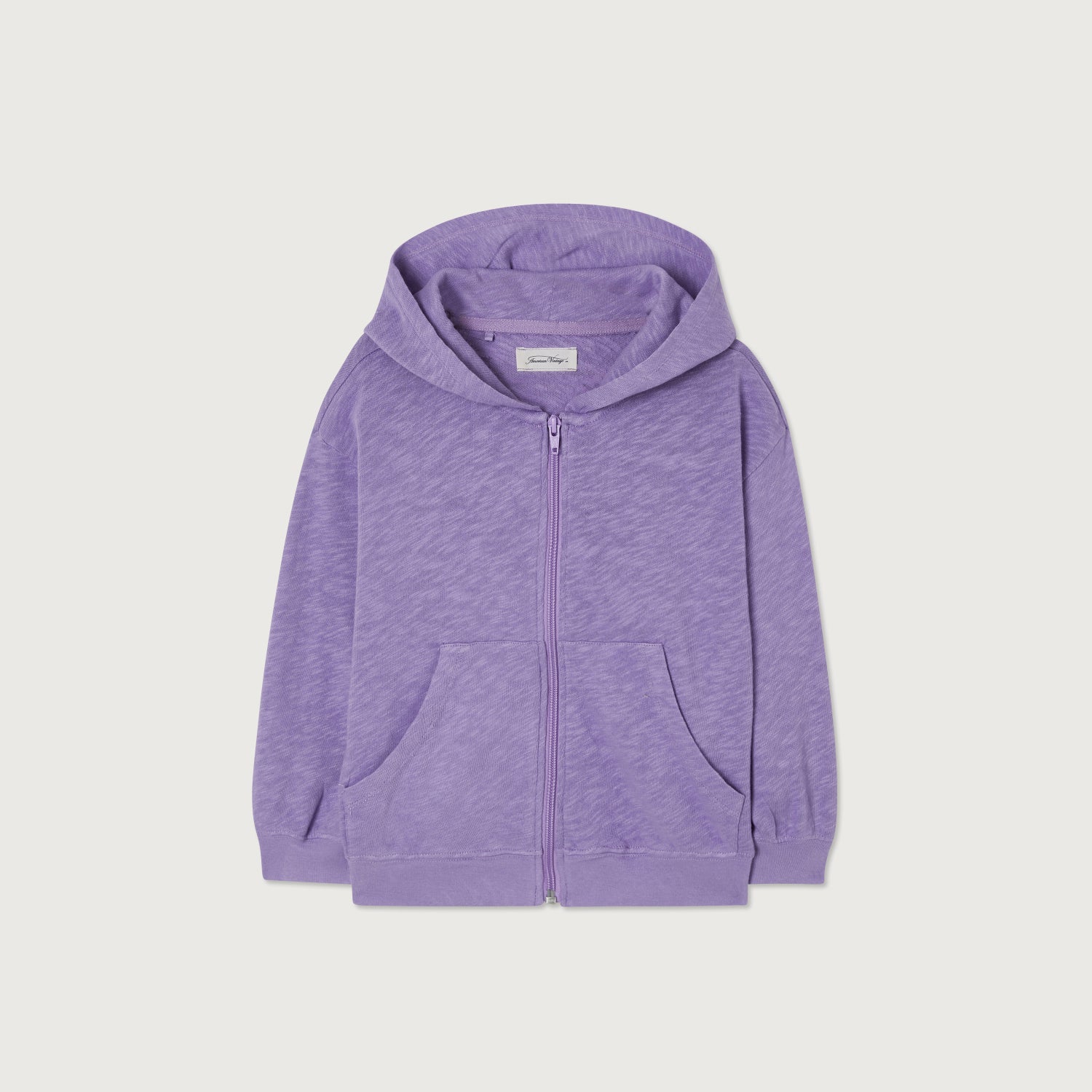 Boys & Girls Purple Hooded Zip-Up Top