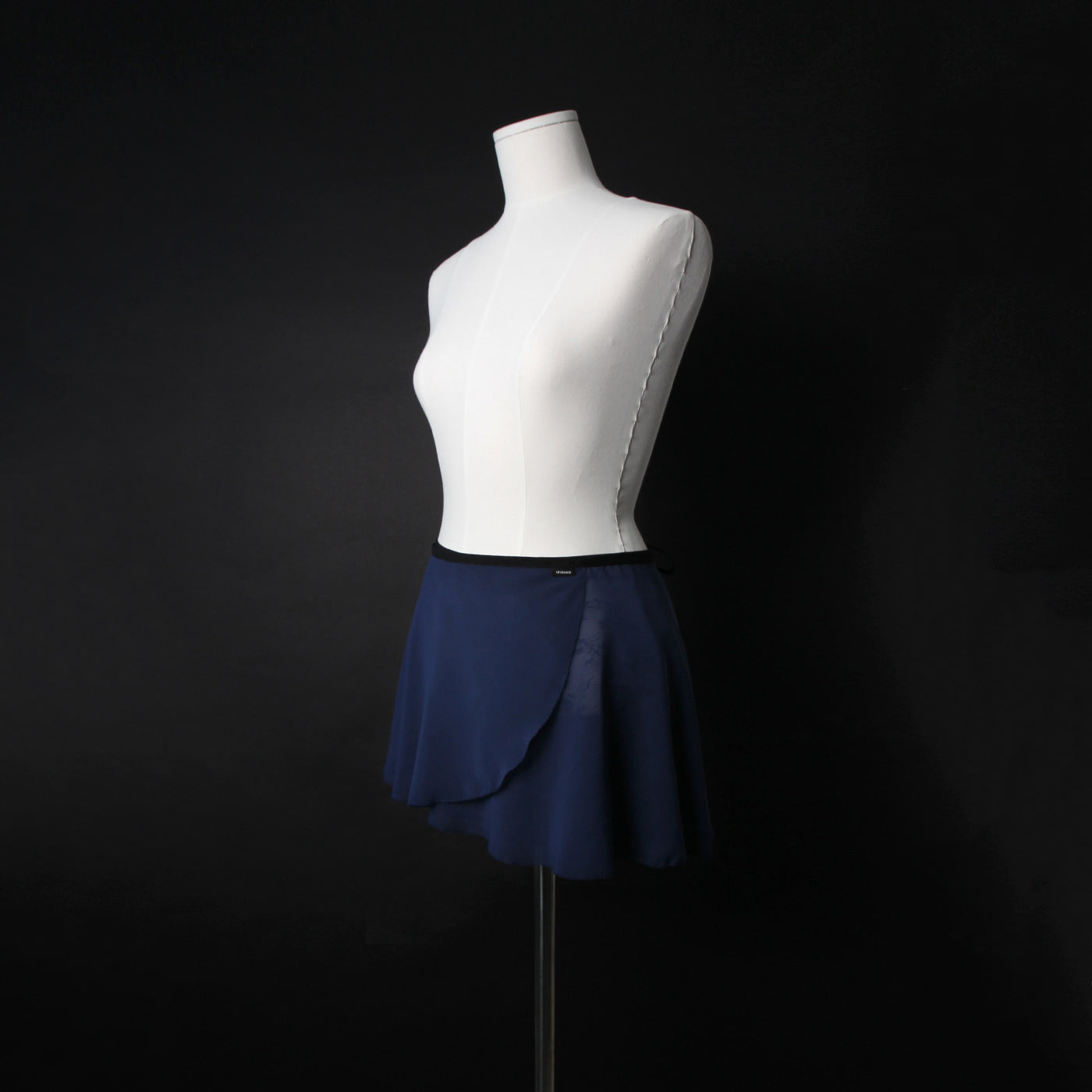 Girls Navy Reversible Ballet Skirt