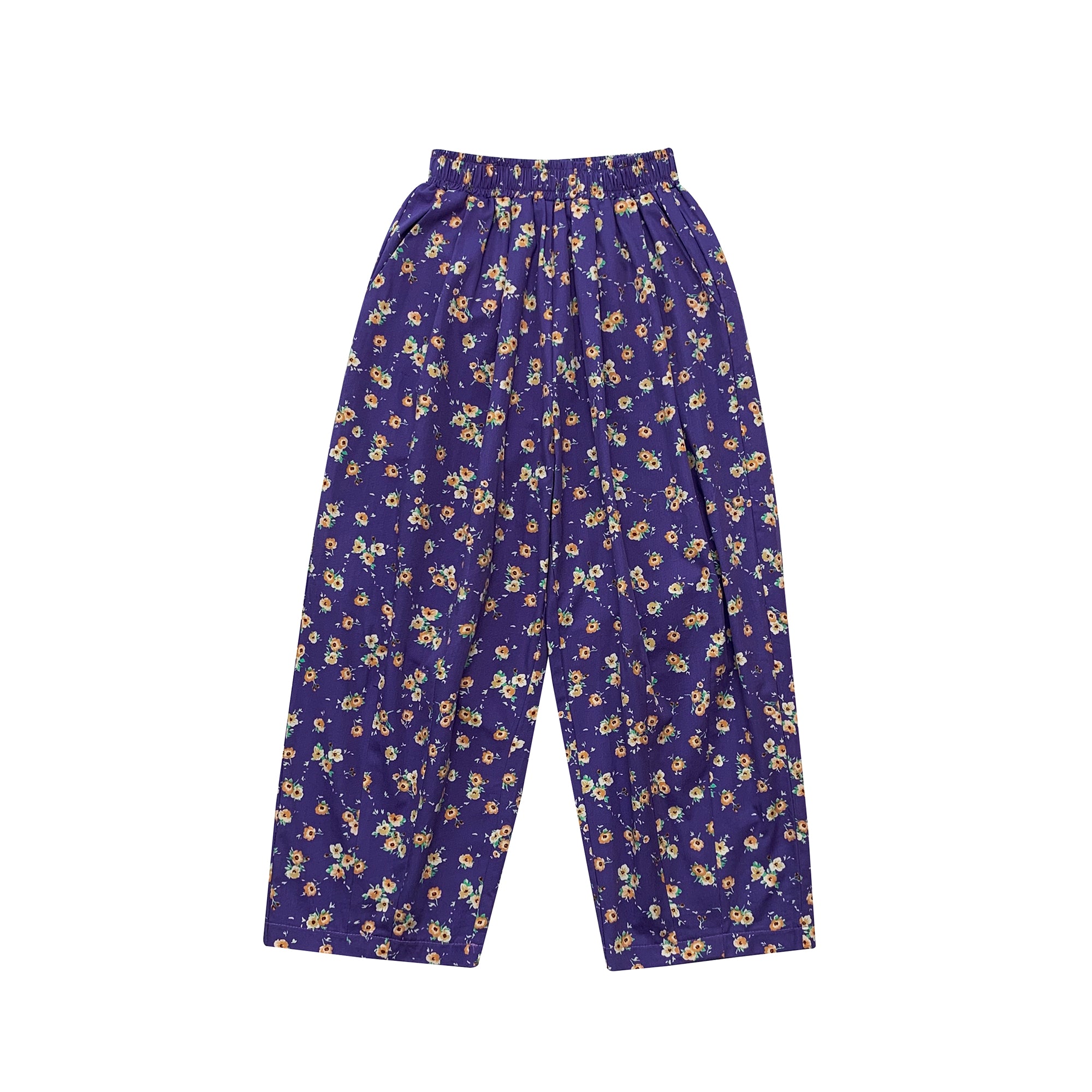 Boys & Girls Purple Cotton Trousers