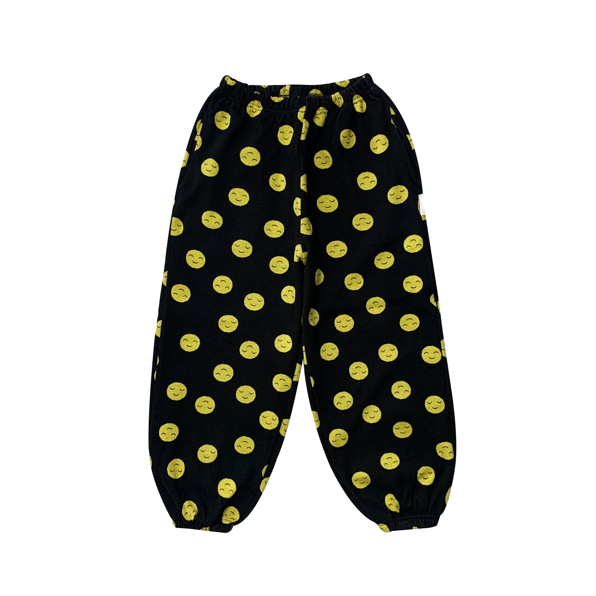 Boys & Girls Black Cotton Trousers