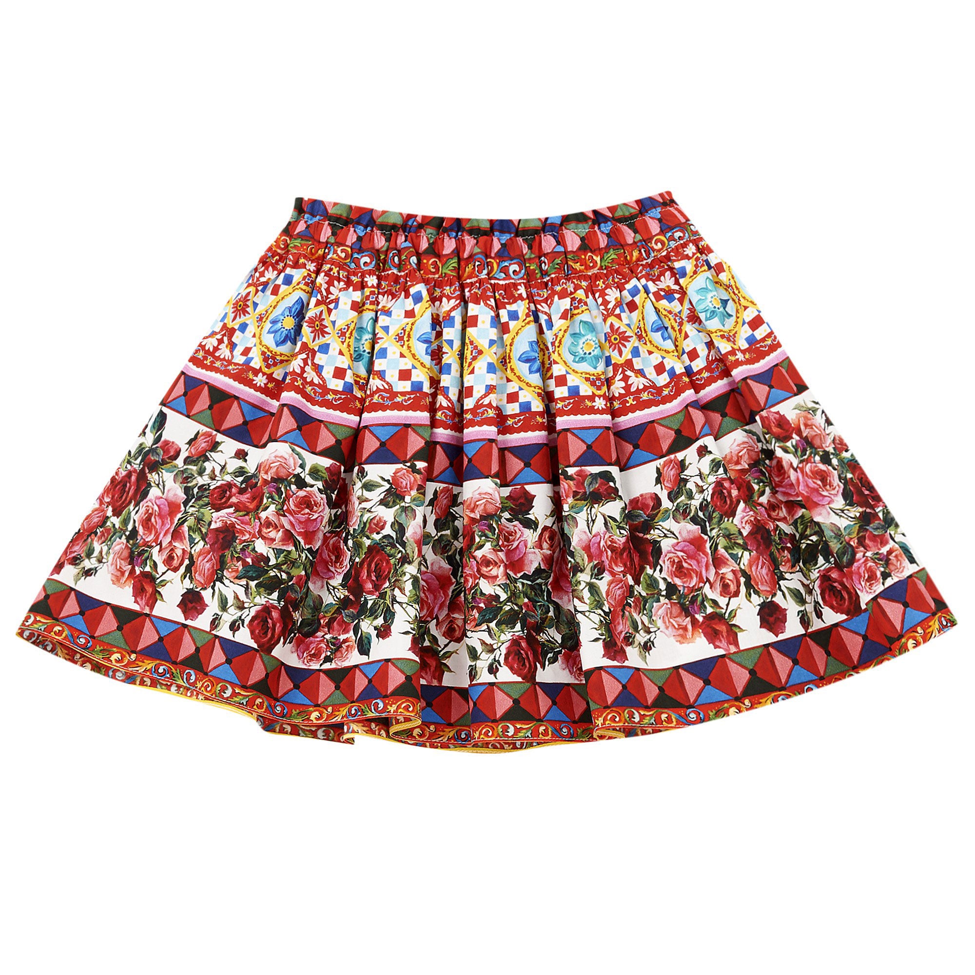 Baby Girls Pink 'Carretto Con Rose' Cotton Skirt - CÉMAROSE | Children's Fashion Store - 2