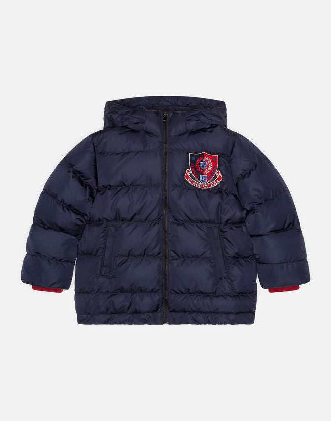 Boys Dark Blue Down Jacket