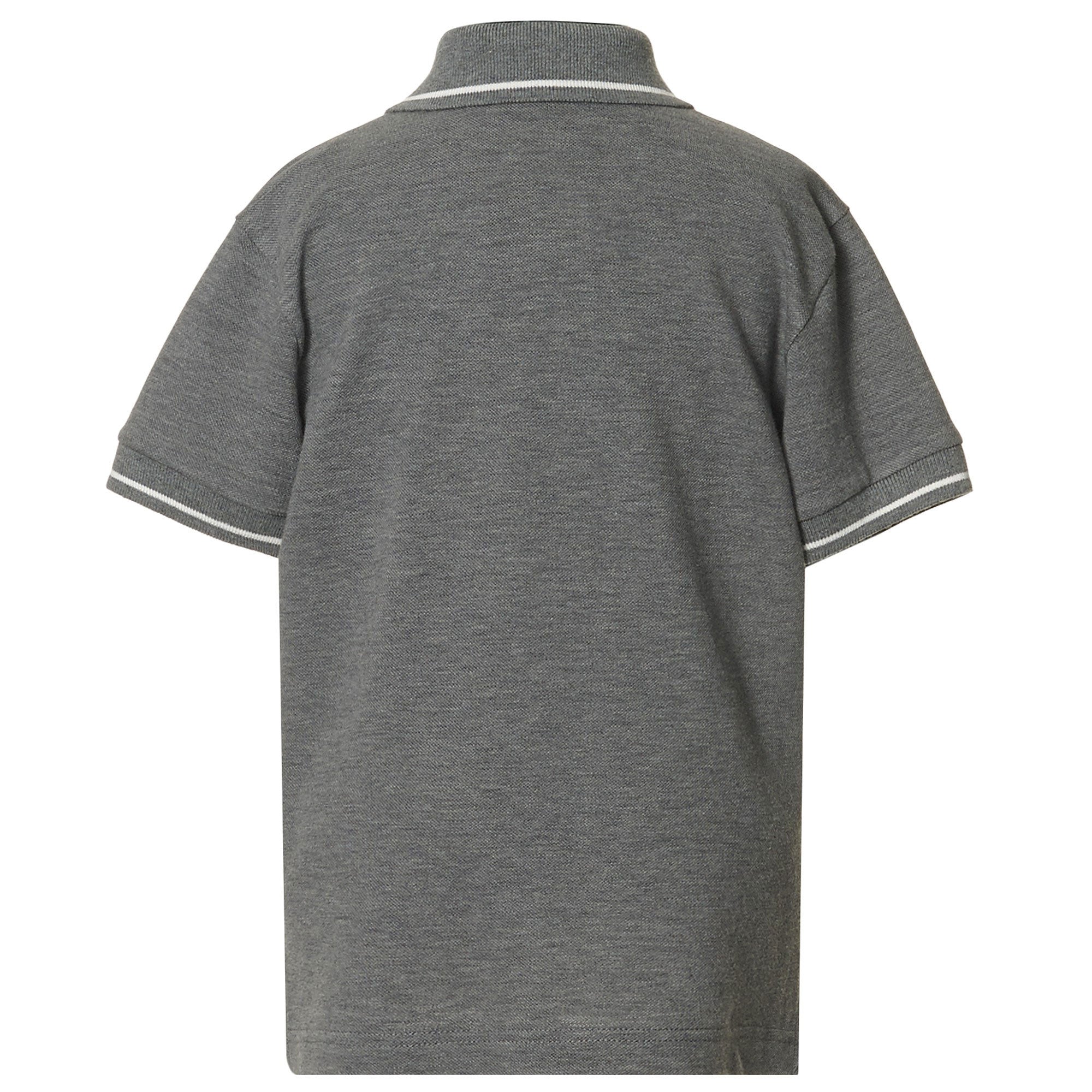 Boys Grey Crown Logo Polo Shirt