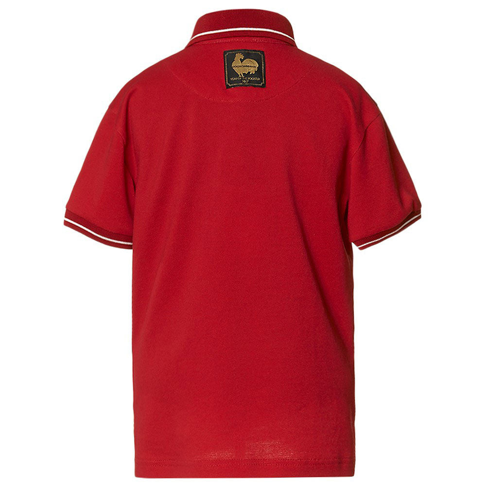 Boys Red Rooster Printed Trims Cotton Polo Shirts - CÉMAROSE | Children's Fashion Store - 2