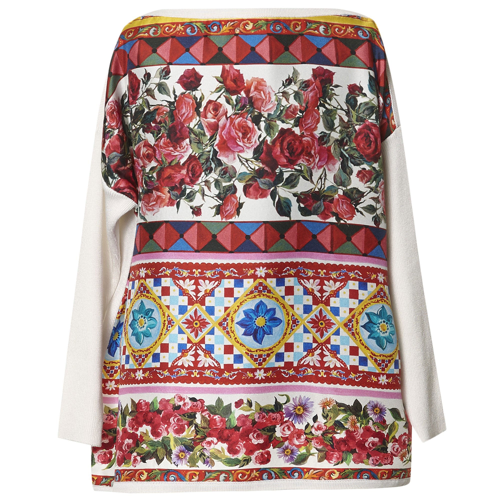 Girls Multicolor Flower Printed Cotton Blouse - CÉMAROSE | Children's Fashion Store - 1