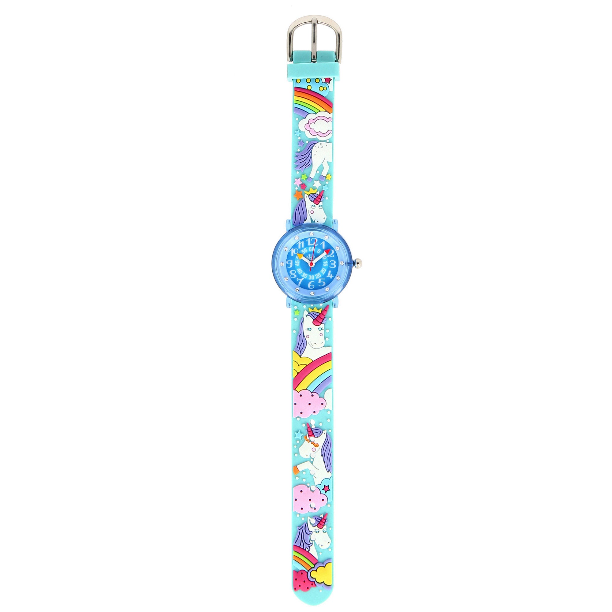 Girls Blue Unicorn Watch(6-9Y)