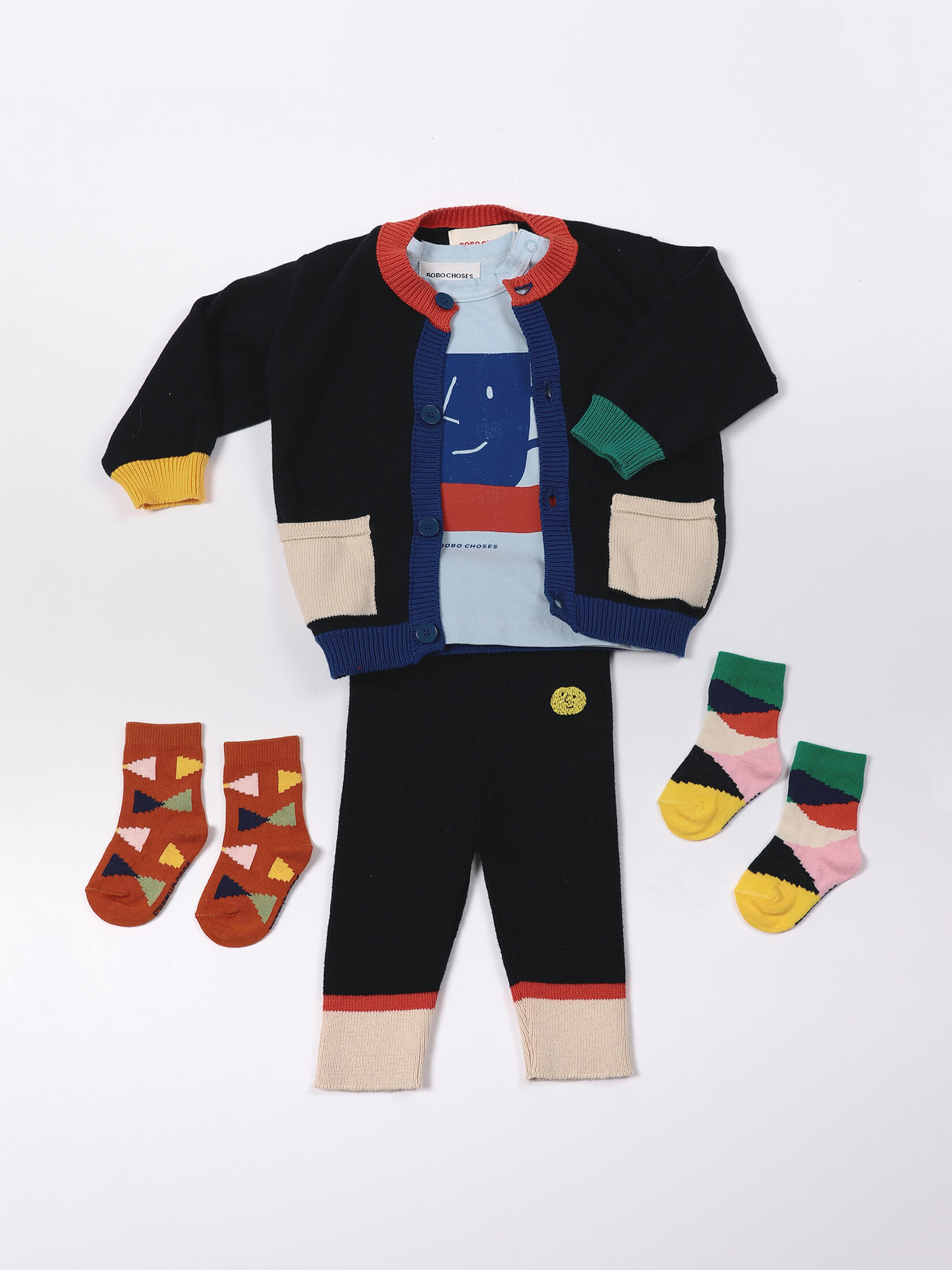 Baby Boys & Girls Blue Cotton Trousers