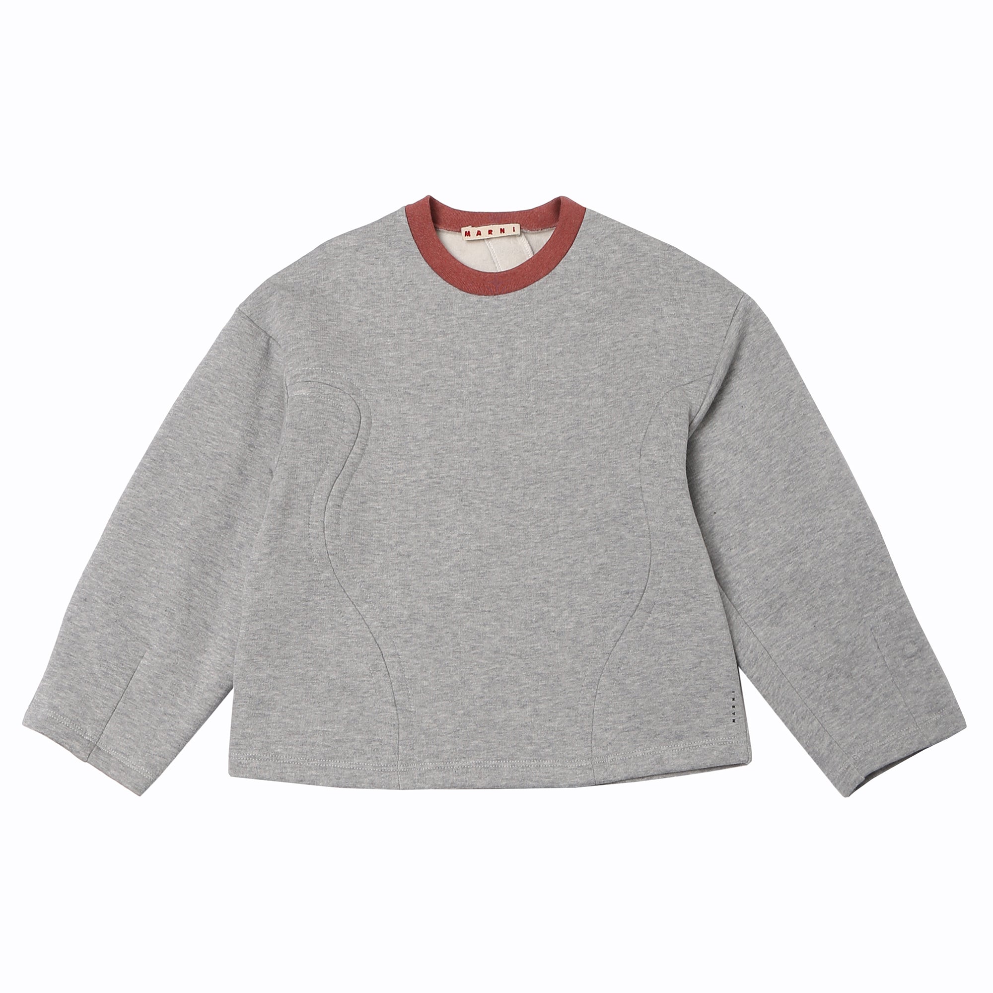 Girls Chine Grey Cotton Sweatshirt