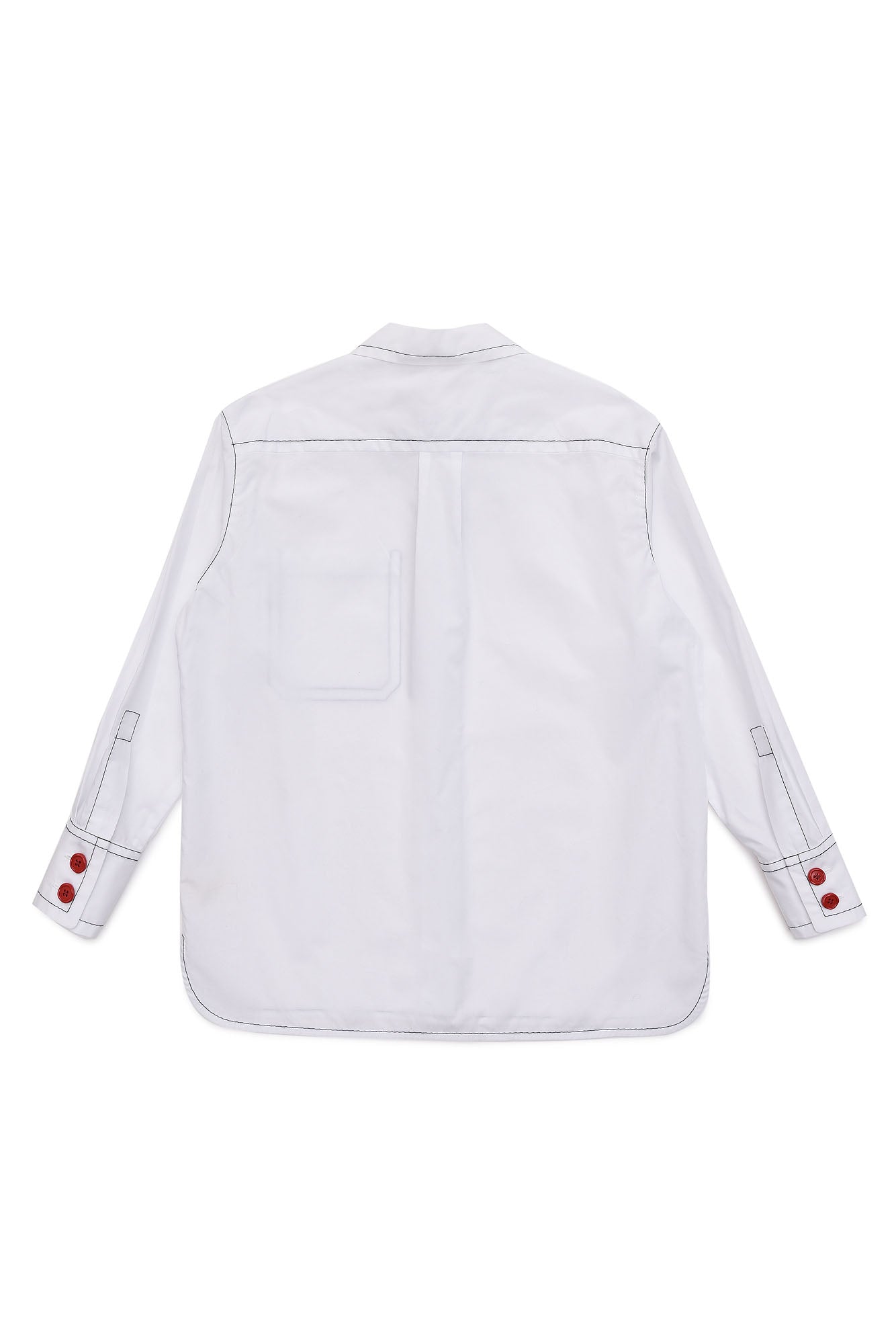 Girls White Cotton Shirt