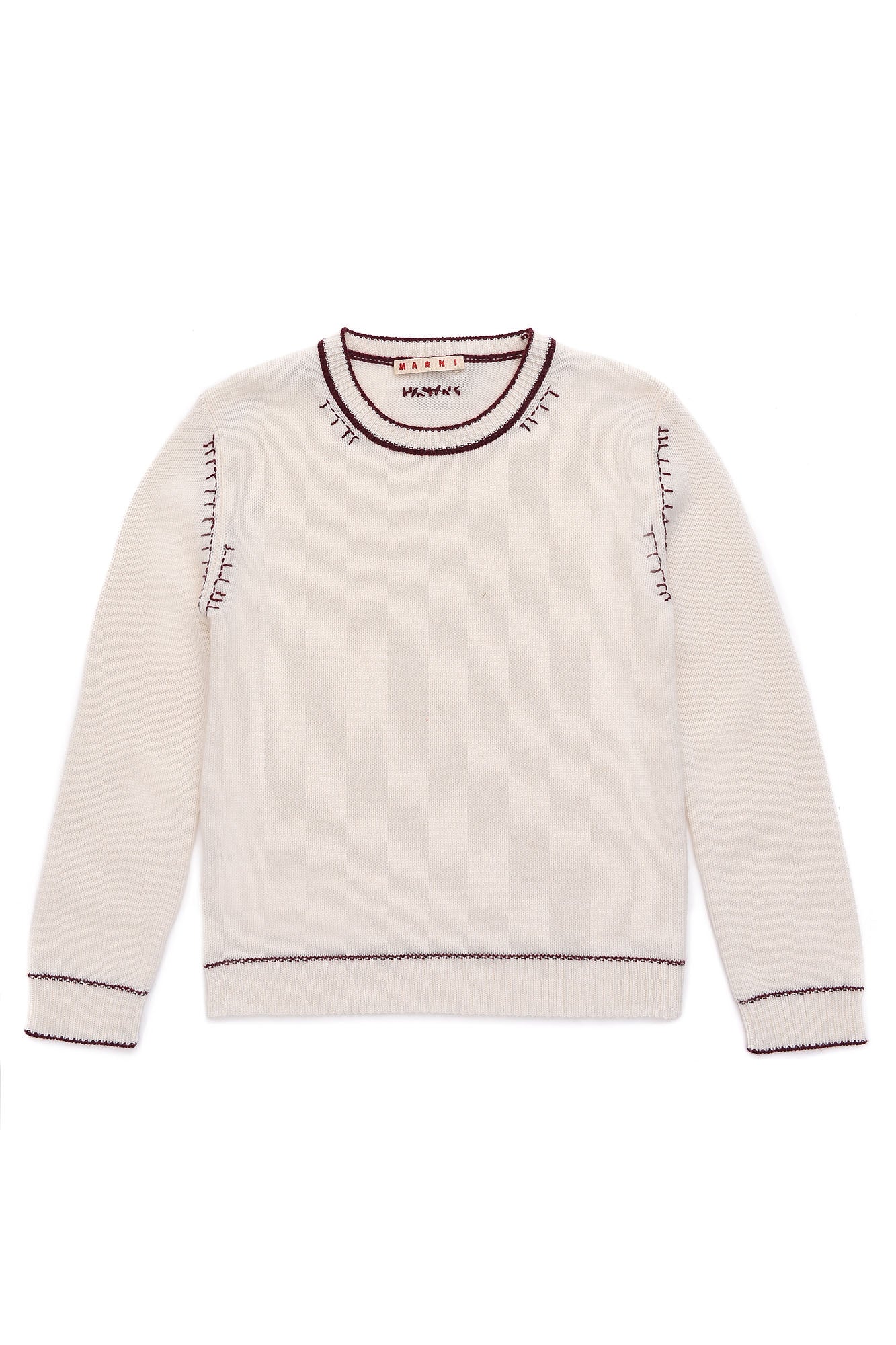 Girls Beige Wool Sweater