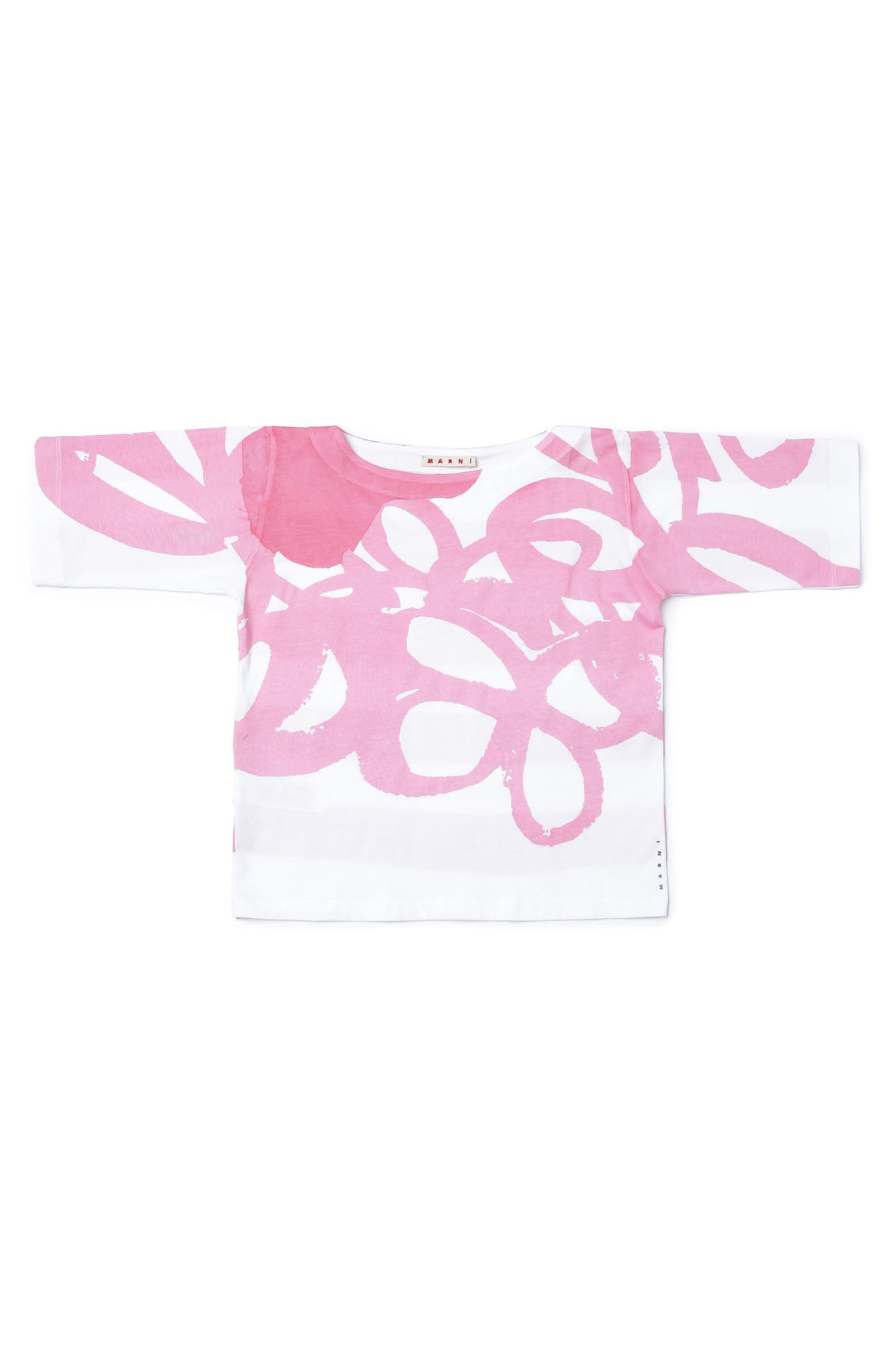 Girls Pink Cotton T-shirt