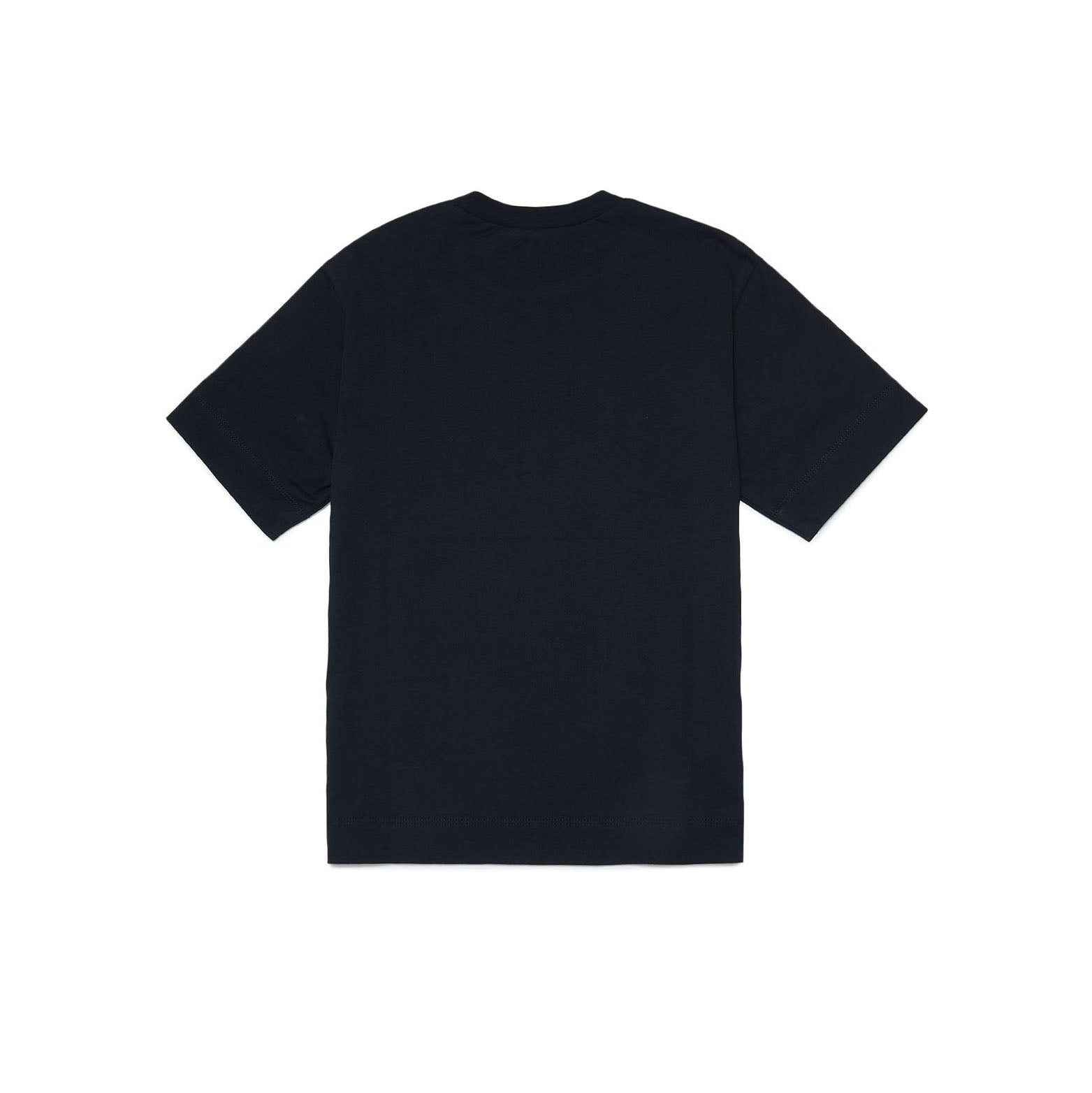 Boys & Girls Black Logo Cotton T-Shirt