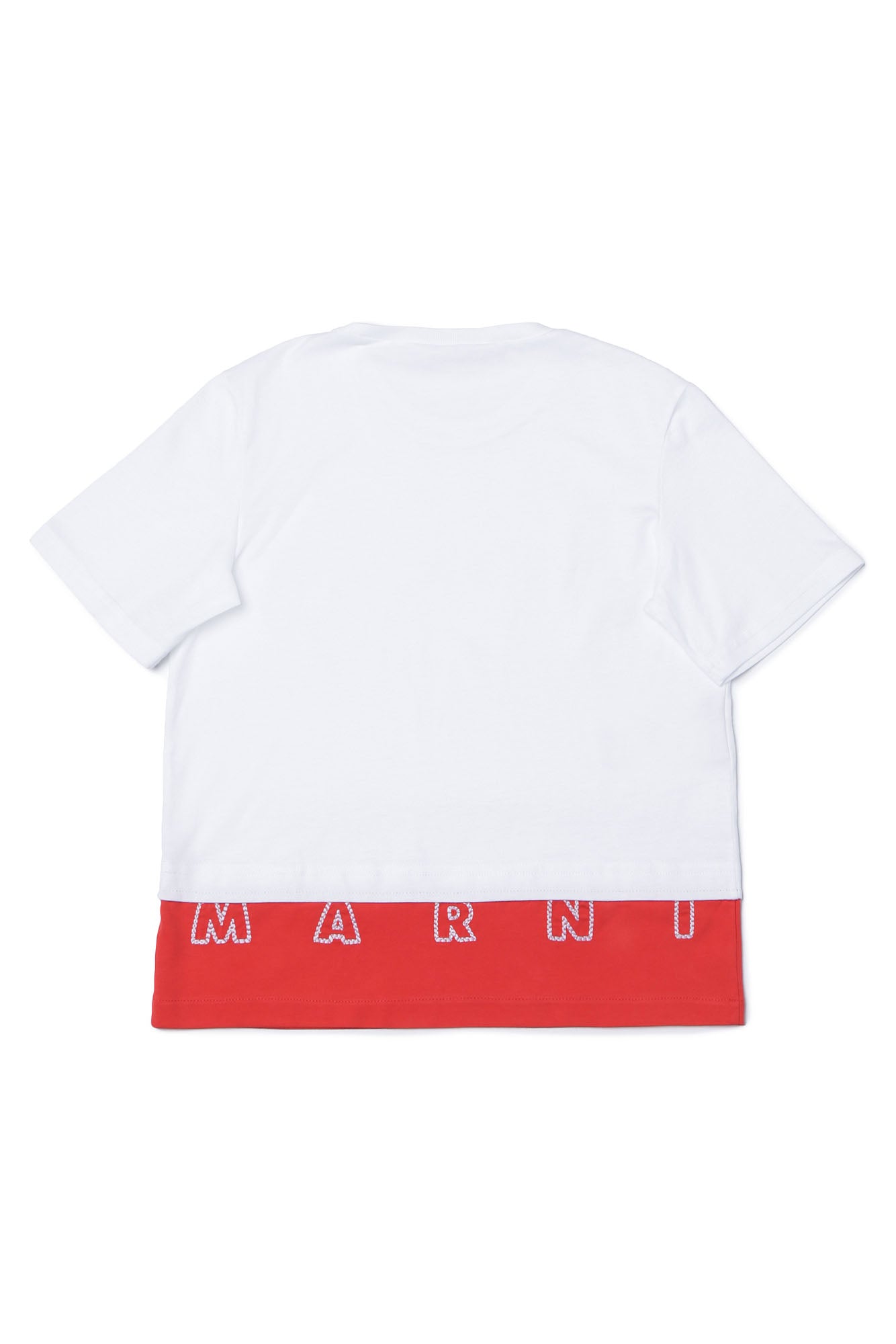 Girls White Cotton T-shirt