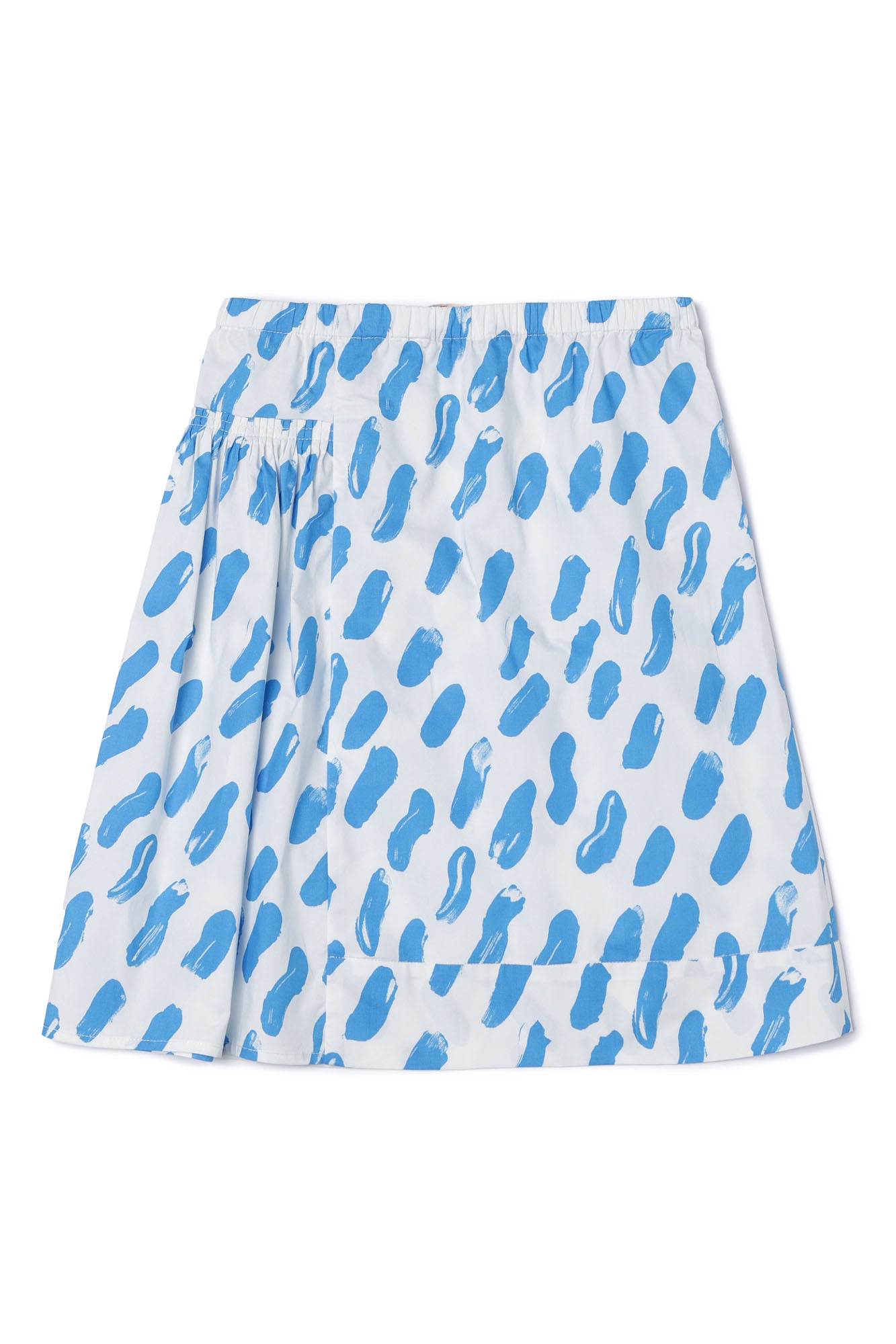 Girls Blue Cotton Skirt