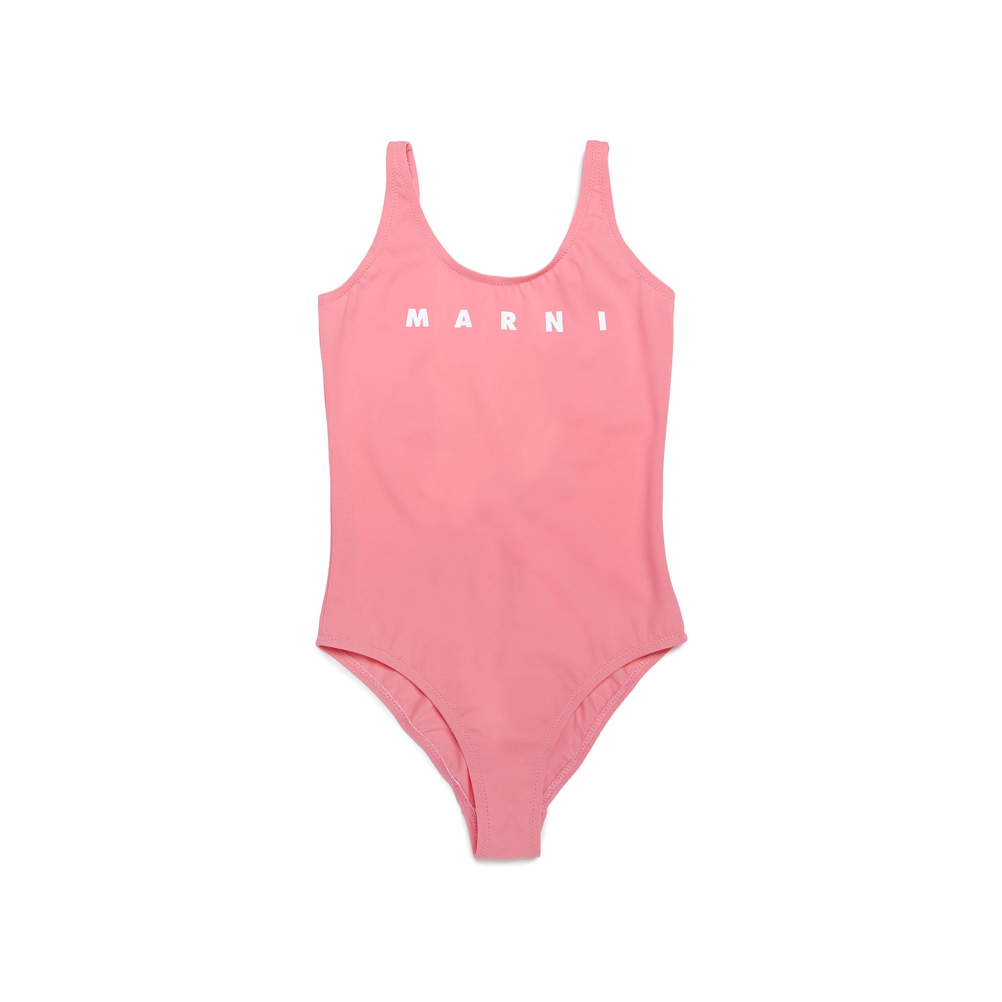 Girls Pink Logo Swimsuit