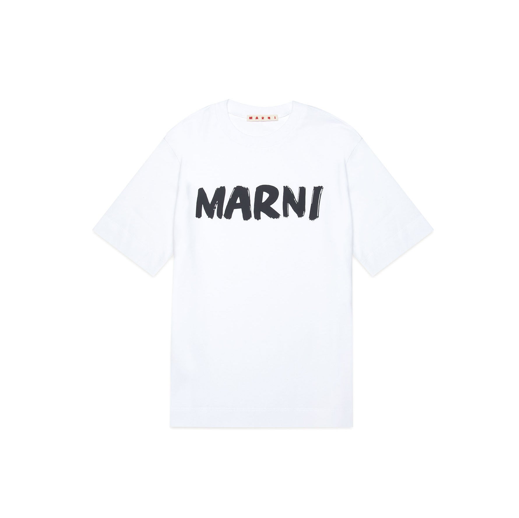 Boys & Girls White Logo Cotton T-Shirt
