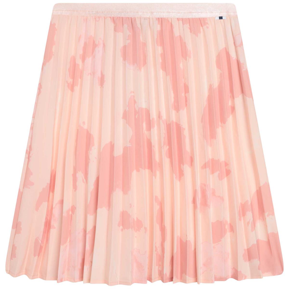 Girls Light Pink Pleated Skirt