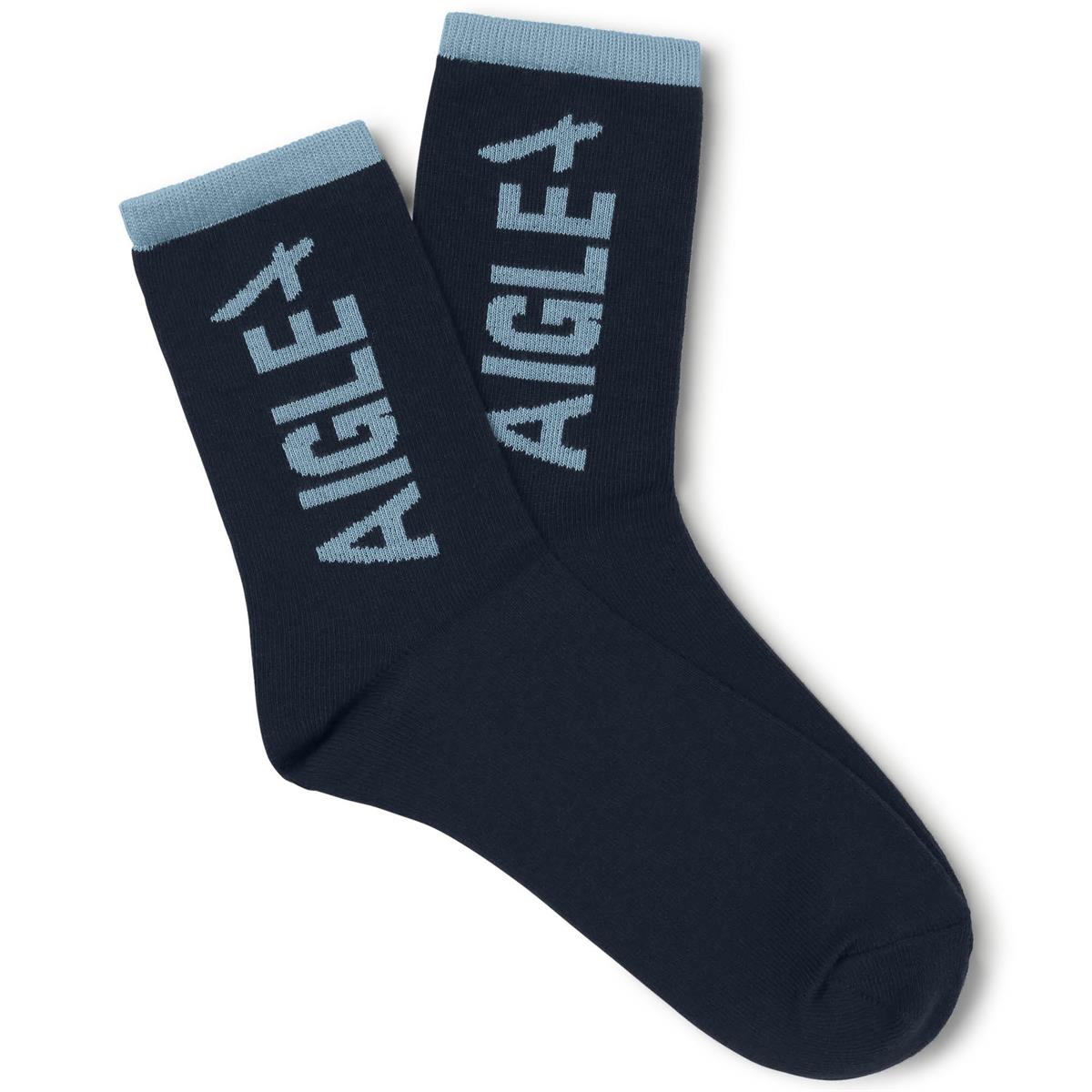 Boys White Logo Socks (2 Pack)