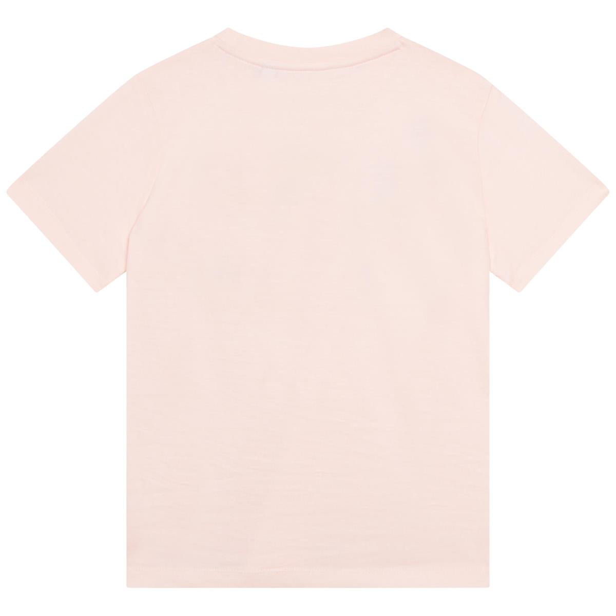 Girls Light Pink Logo T-Shirt