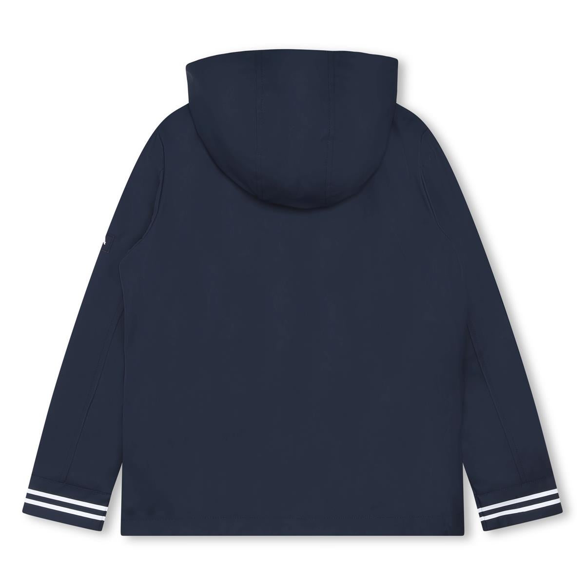 Boys Navy Hooded Coat