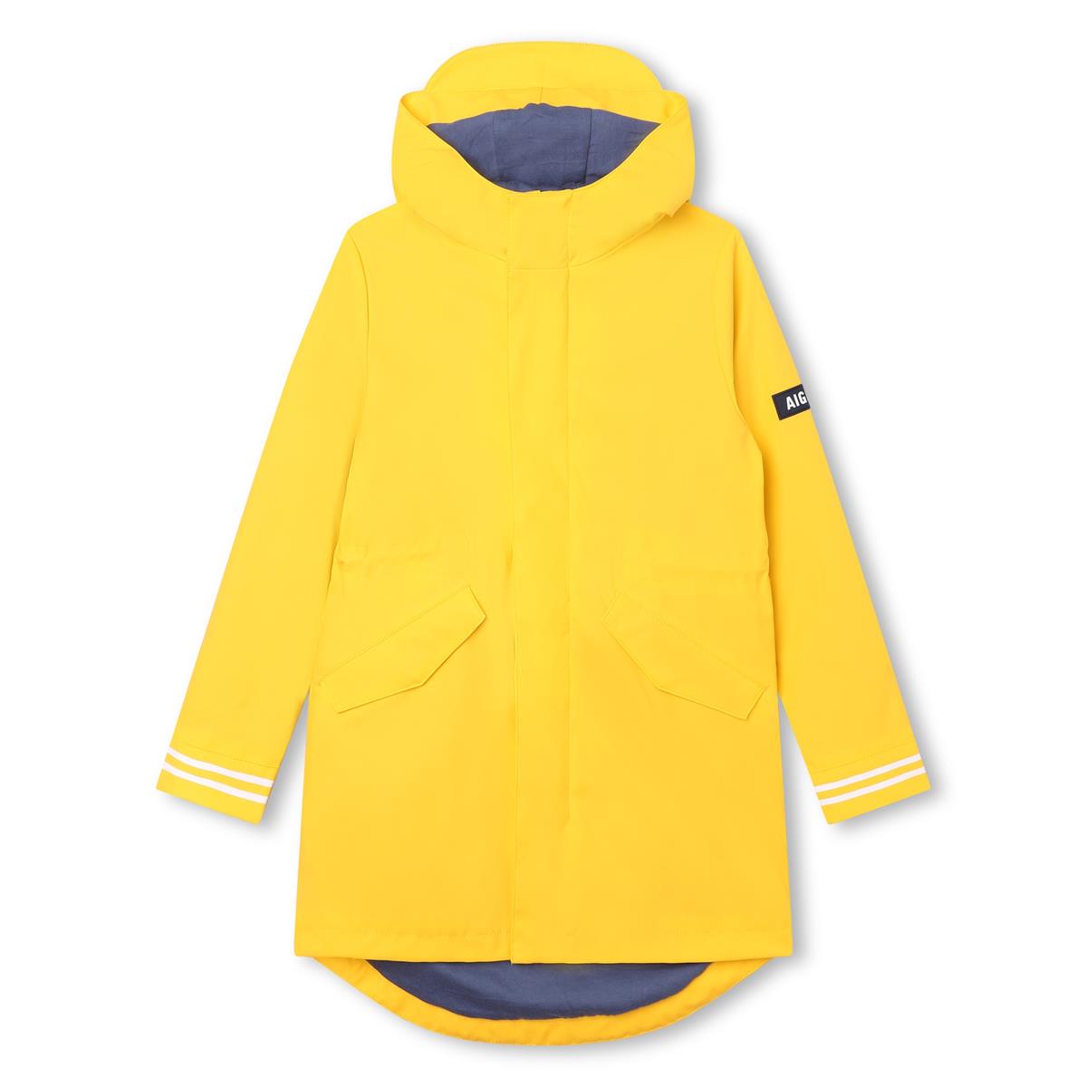 Girls Yellow Hooded Coat