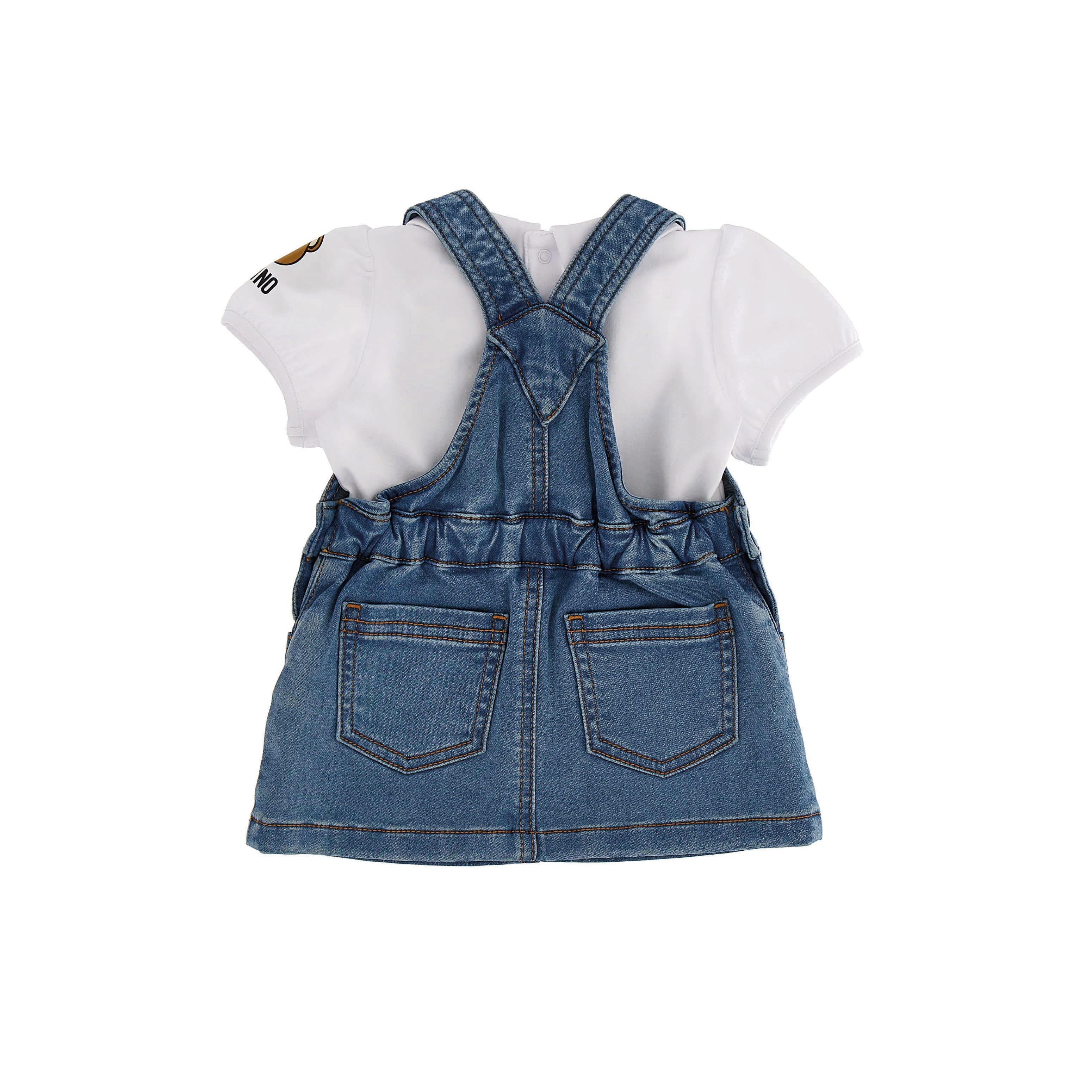 Baby Girls Blue Denim Skirt Set
