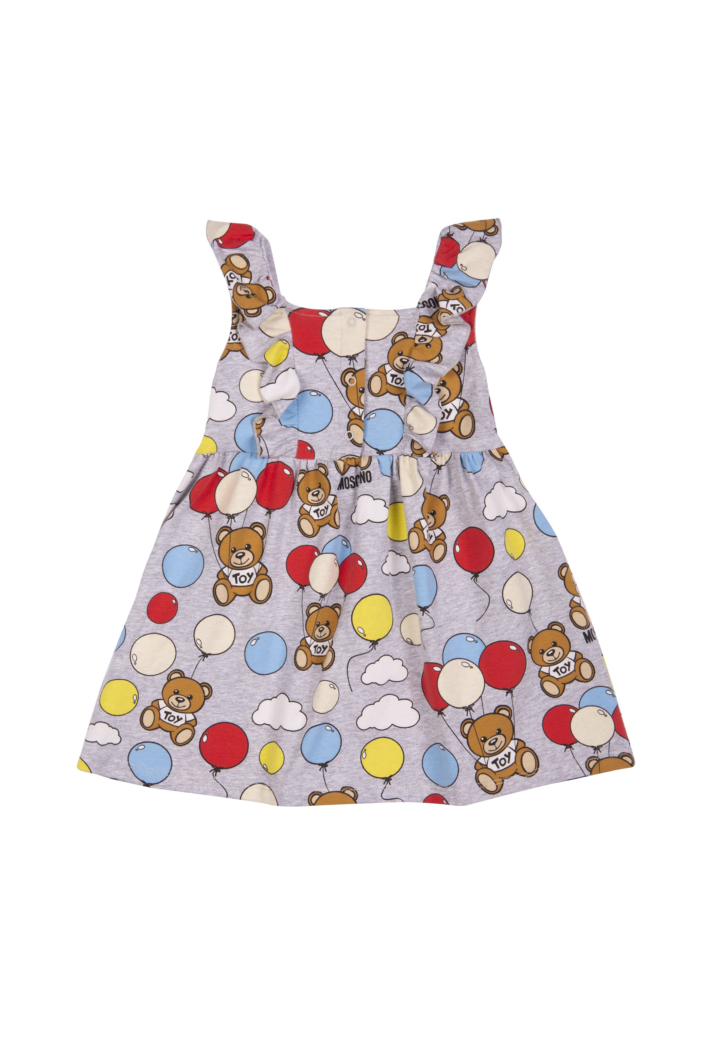 Baby Girls Grey Balloon Cotton Dress
