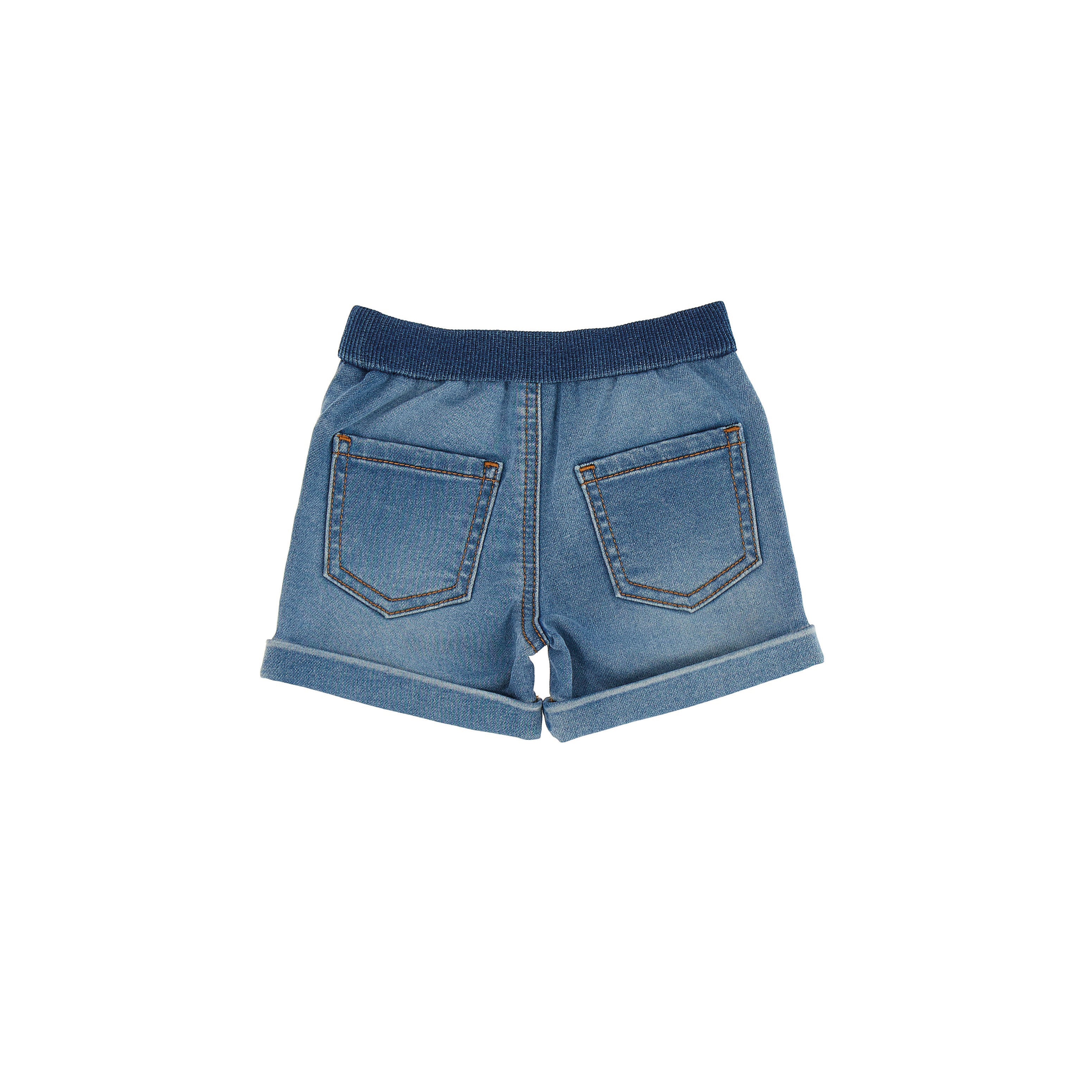 Baby Boys & Girls Blue Cotton Shorts