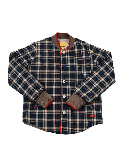 Boys & Girls Beige Check Coat