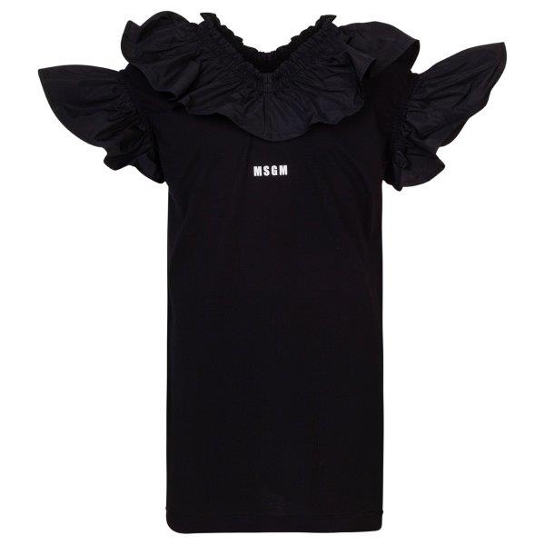Girls Black Cotton Dress