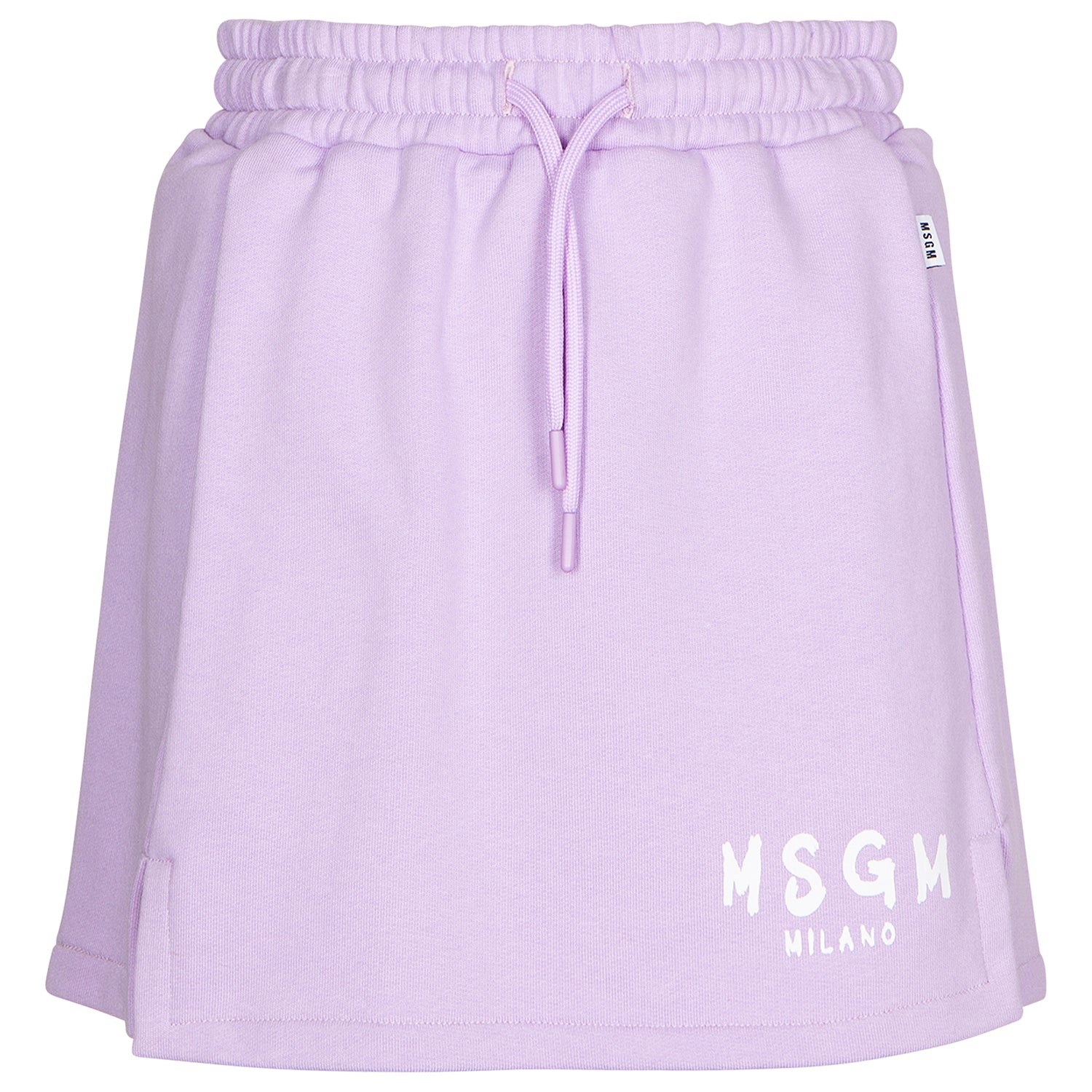 Girls Lilac Logo Cotton Skirt