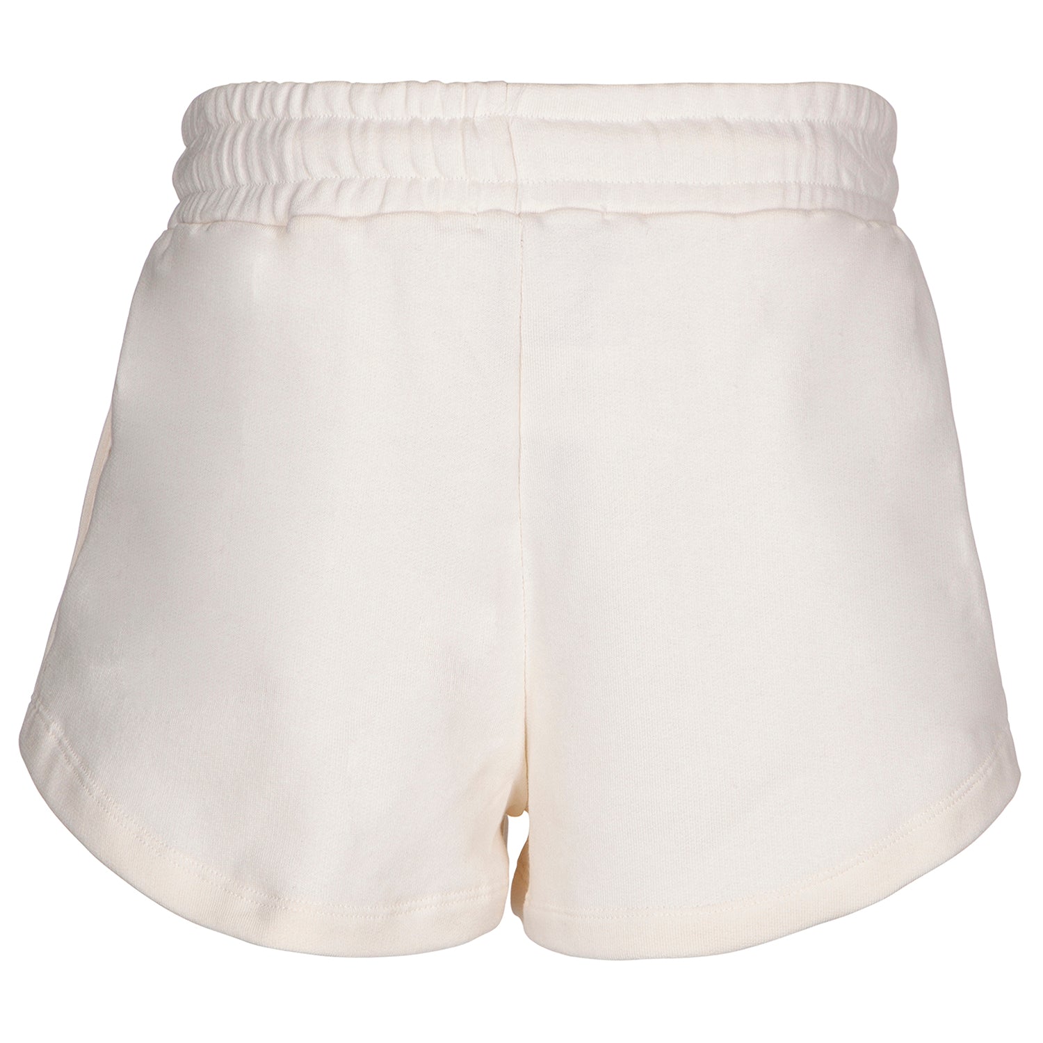 Girls White Logo Cotton Shorts