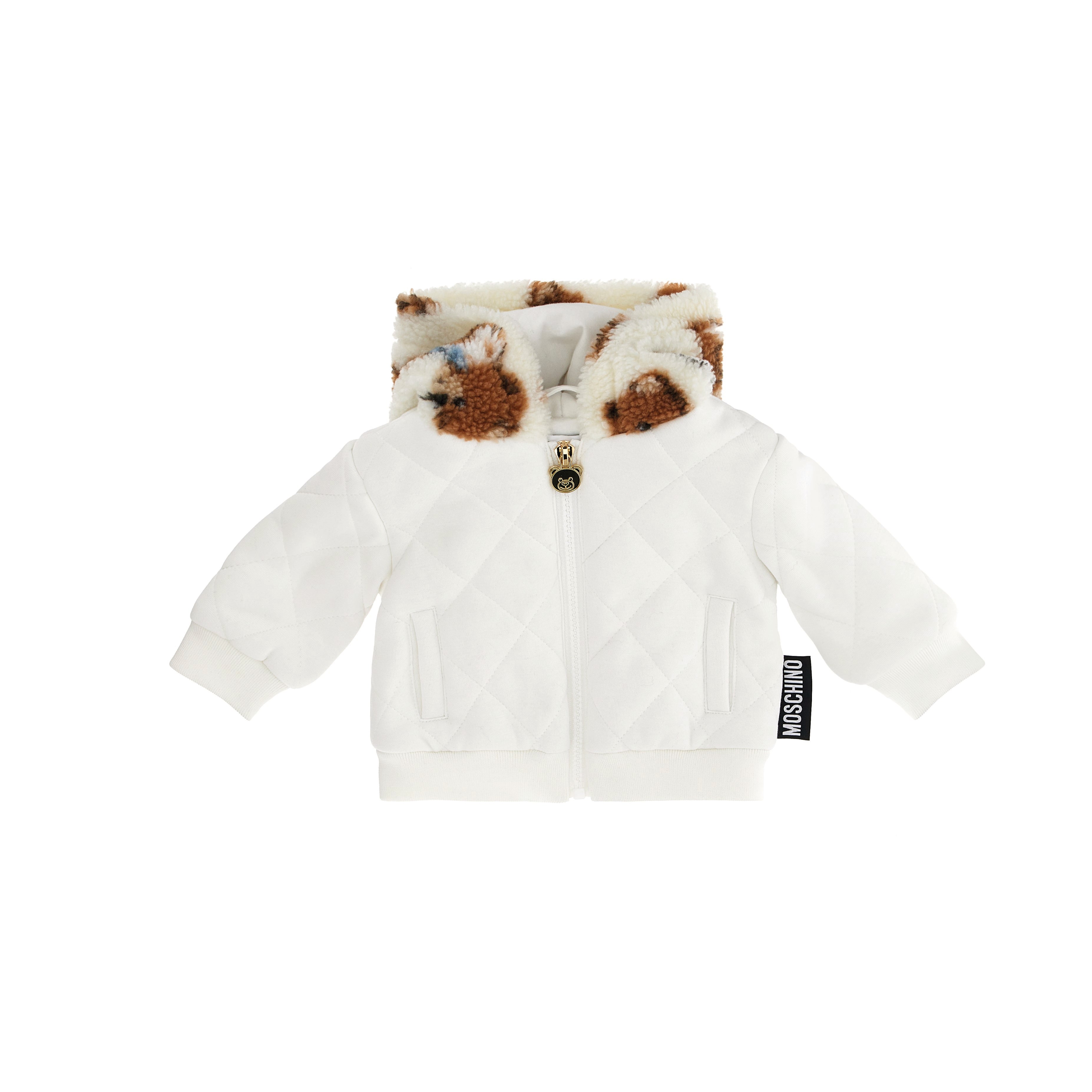 Baby Boys & Girls White Zip-Up Jacket