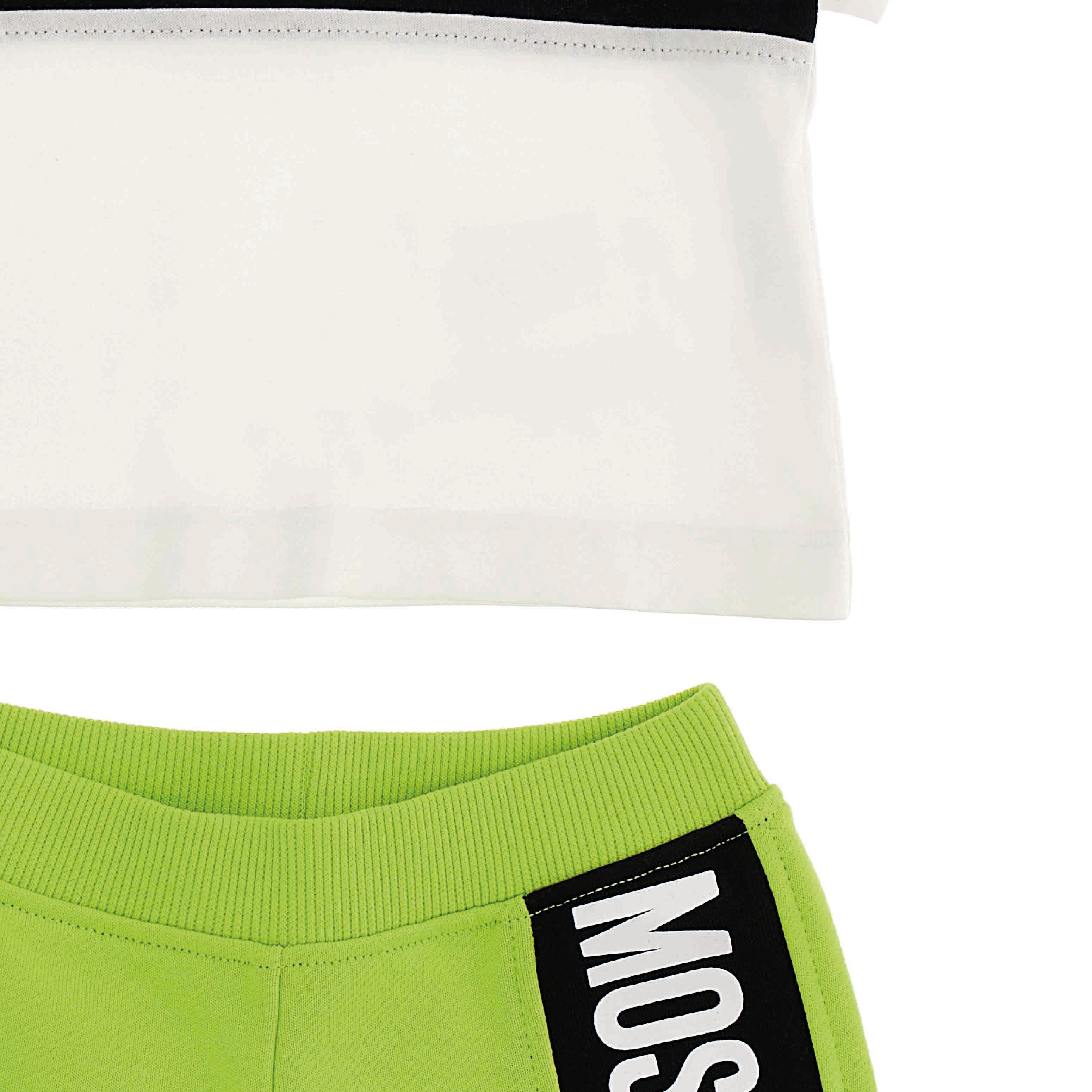 Baby Boys White T-Shirt Set