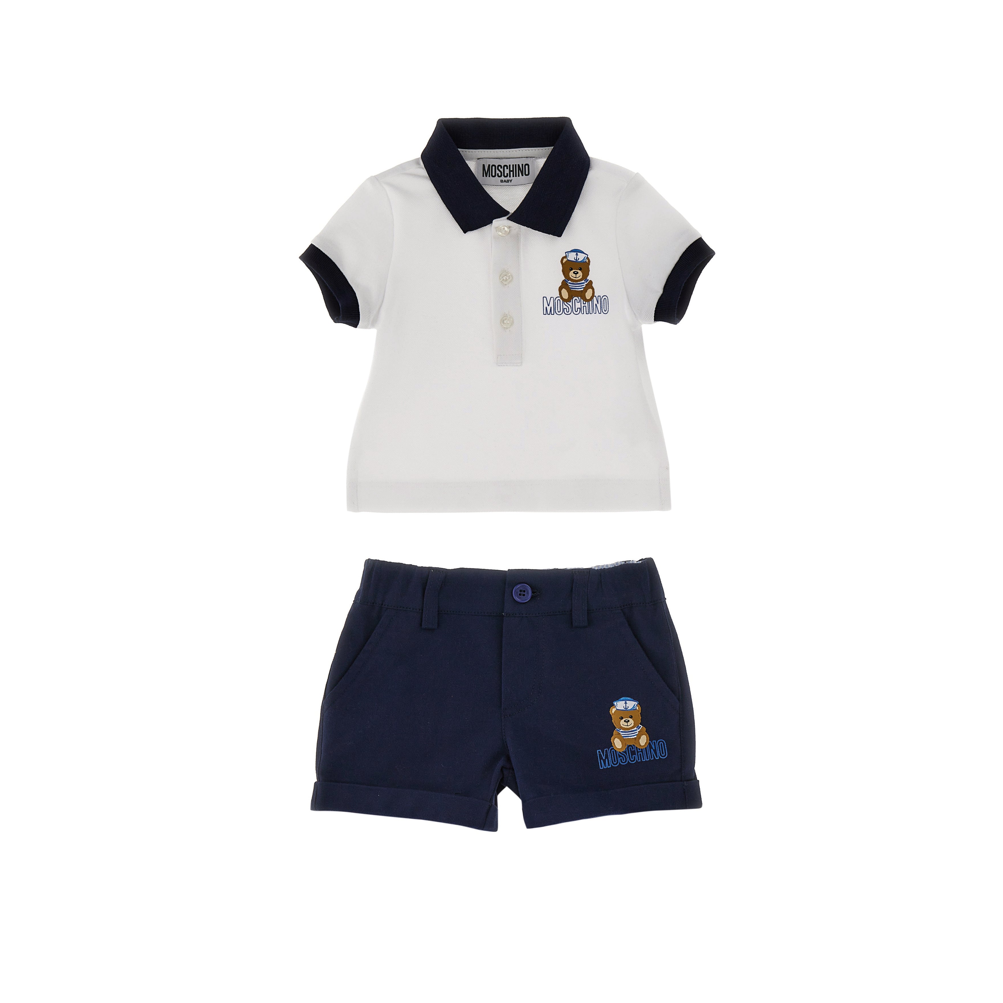 Baby Boys Navy Cotton Set