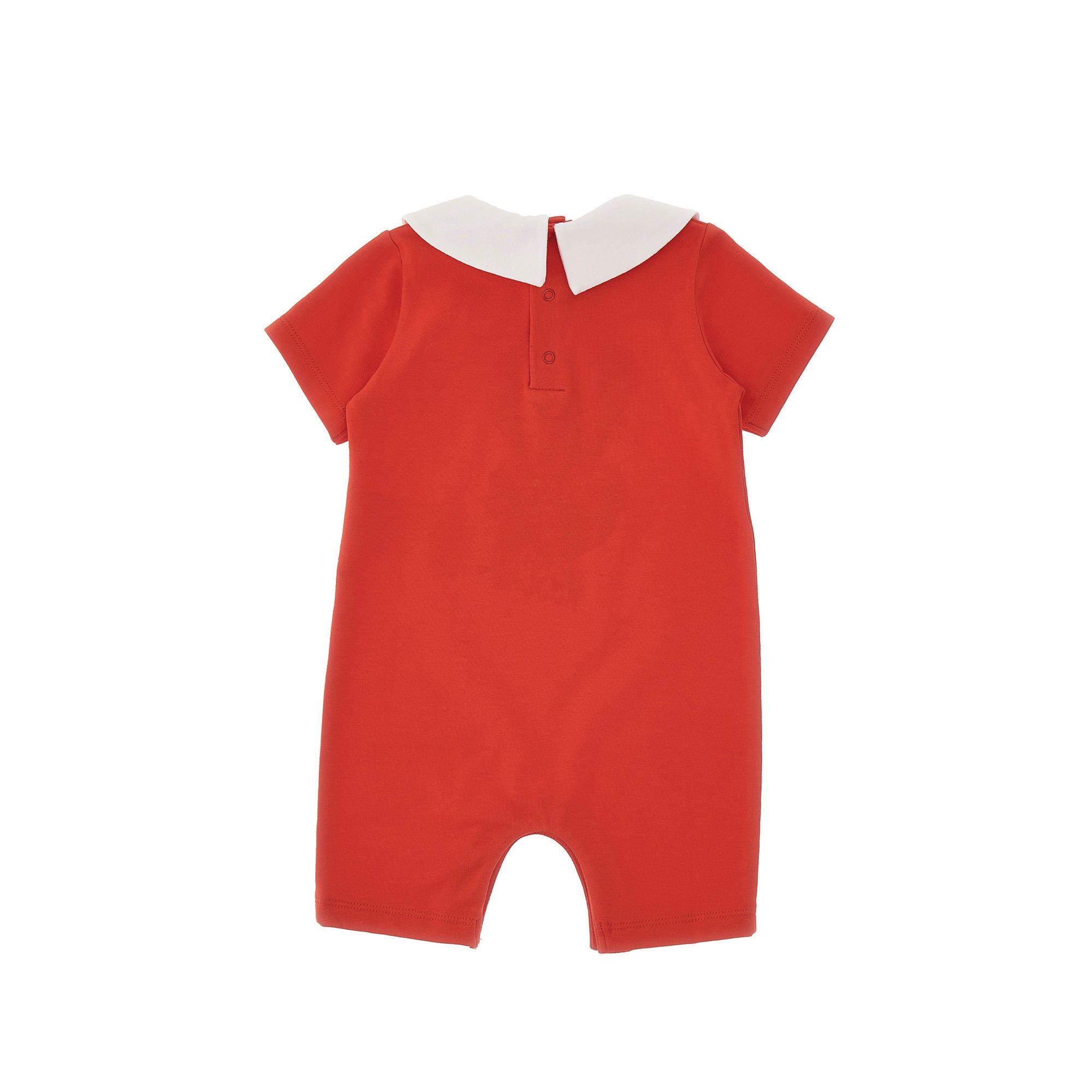 Baby Boys & Girls Red Cotton Babysuit Set