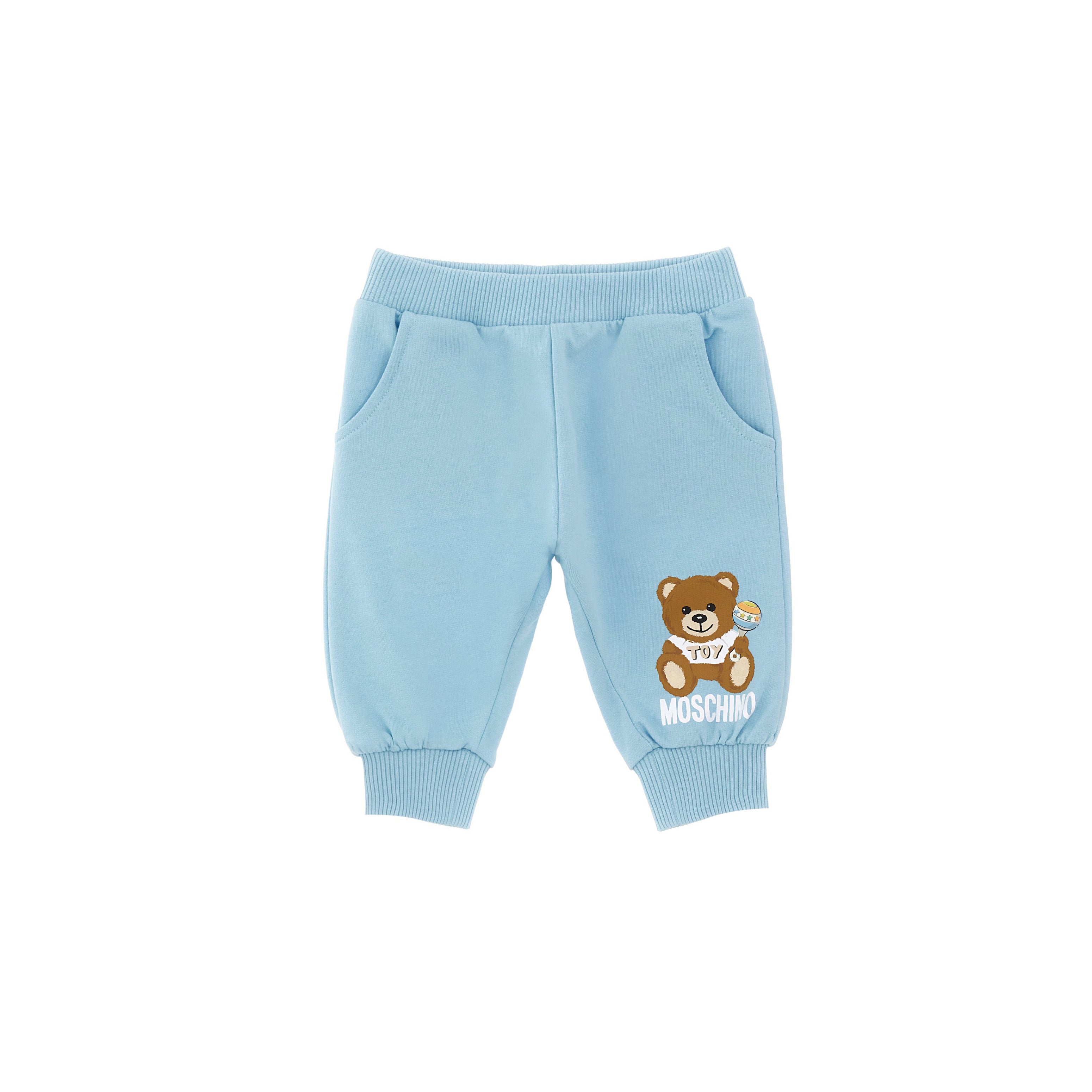 Baby Boys & Girls Blue Cotton Trousers