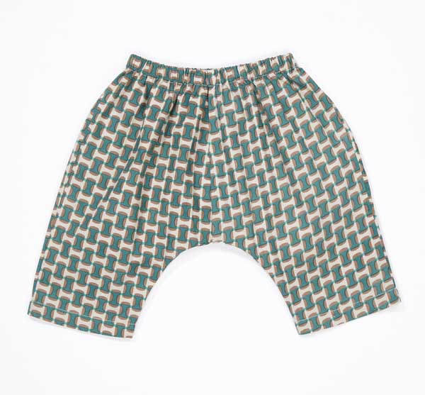 Girls Emerald Green Cotton Trousers