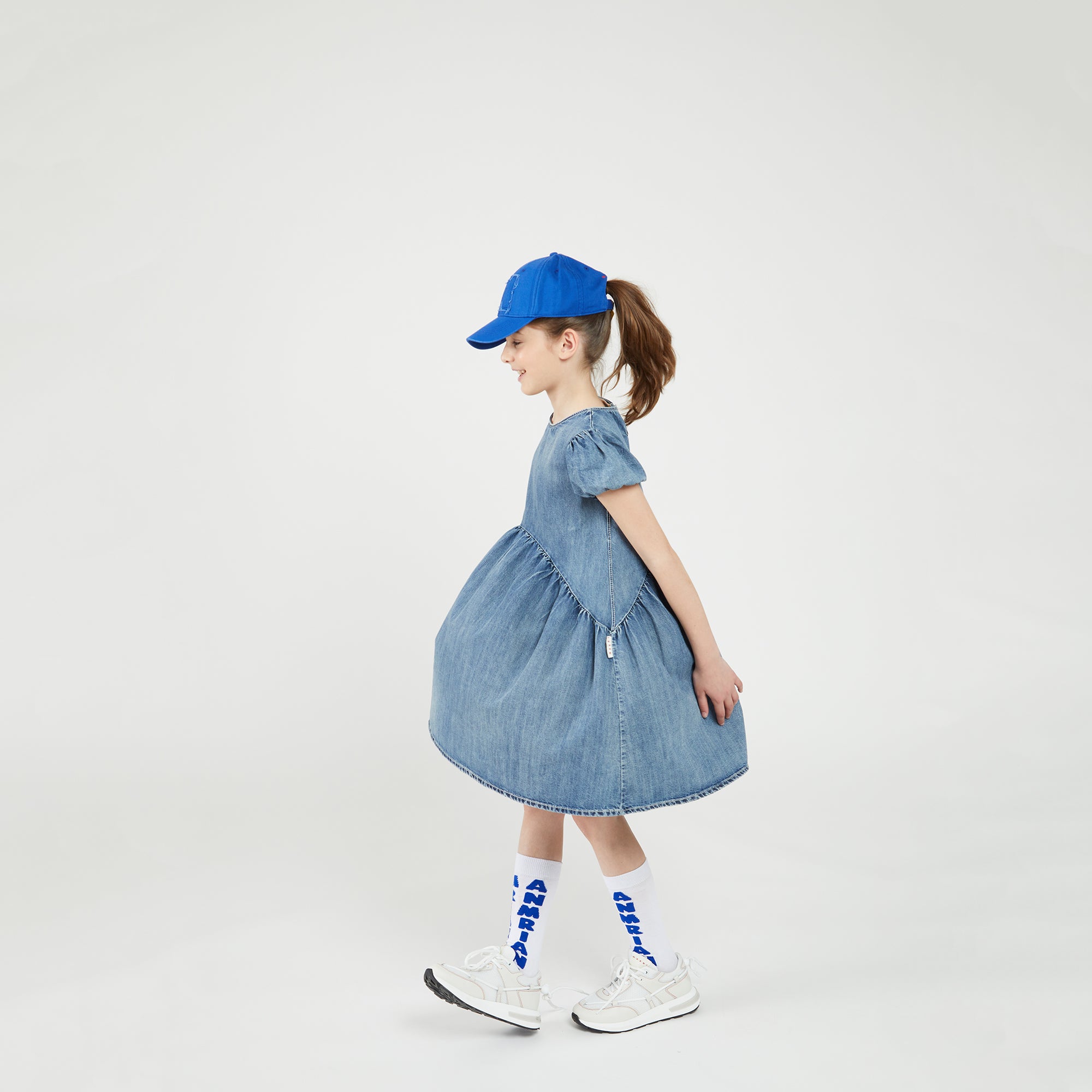 Boys & Girls White Logo Cotton Socks