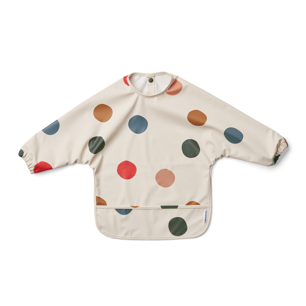 Baby Boys & Girls Multicolor Dots Cape Bib