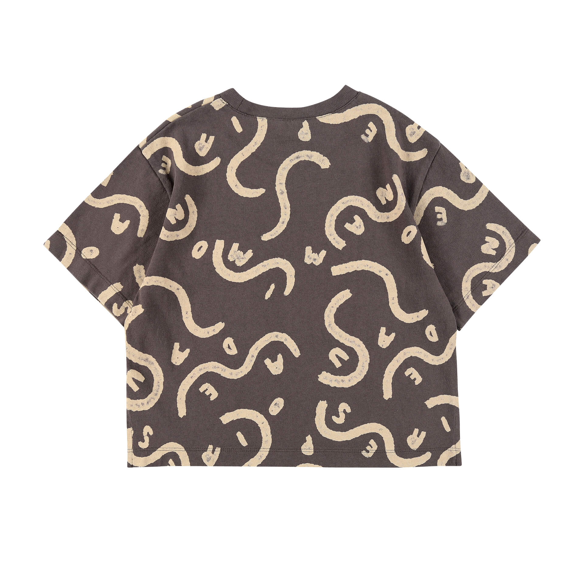 Boys & Girls Charcoal Cotton T-Shirt