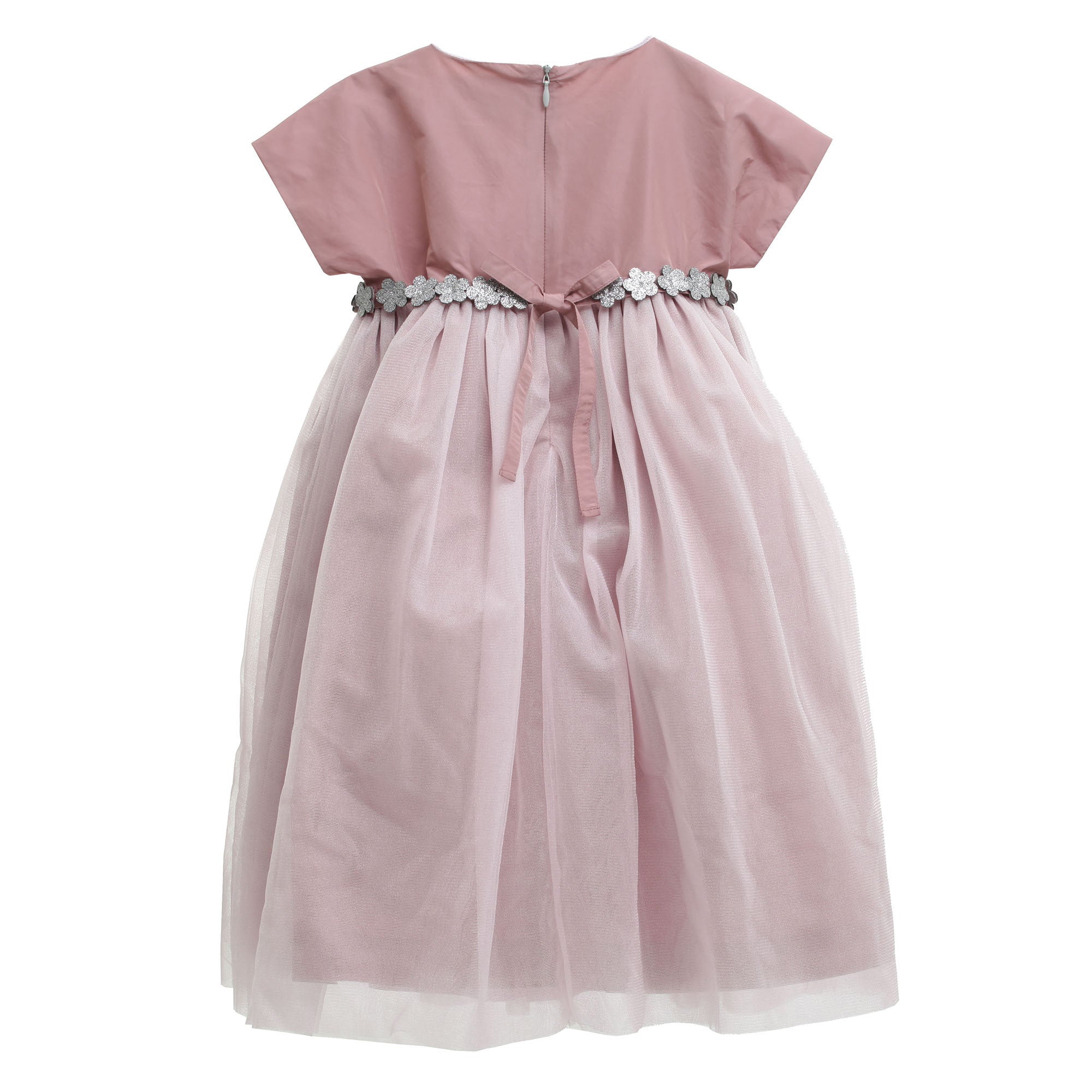 Girls Pink Tulle Belt Trims Dress - CÉMAROSE | Children's Fashion Store - 2