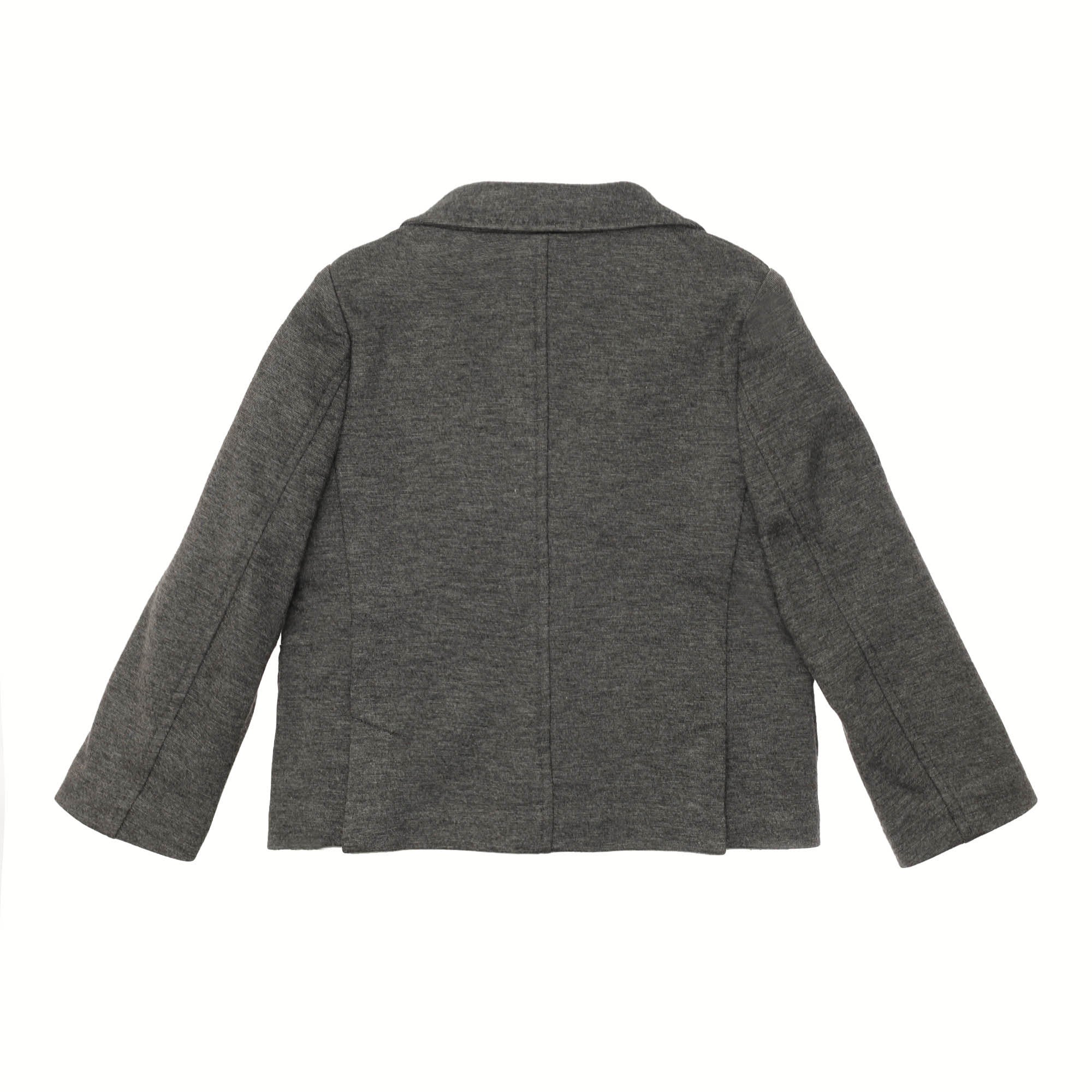 Baby Boys Grey Woven Embroidered Lightbulb Trims Blazer - CÉMAROSE | Children's Fashion Store - 4