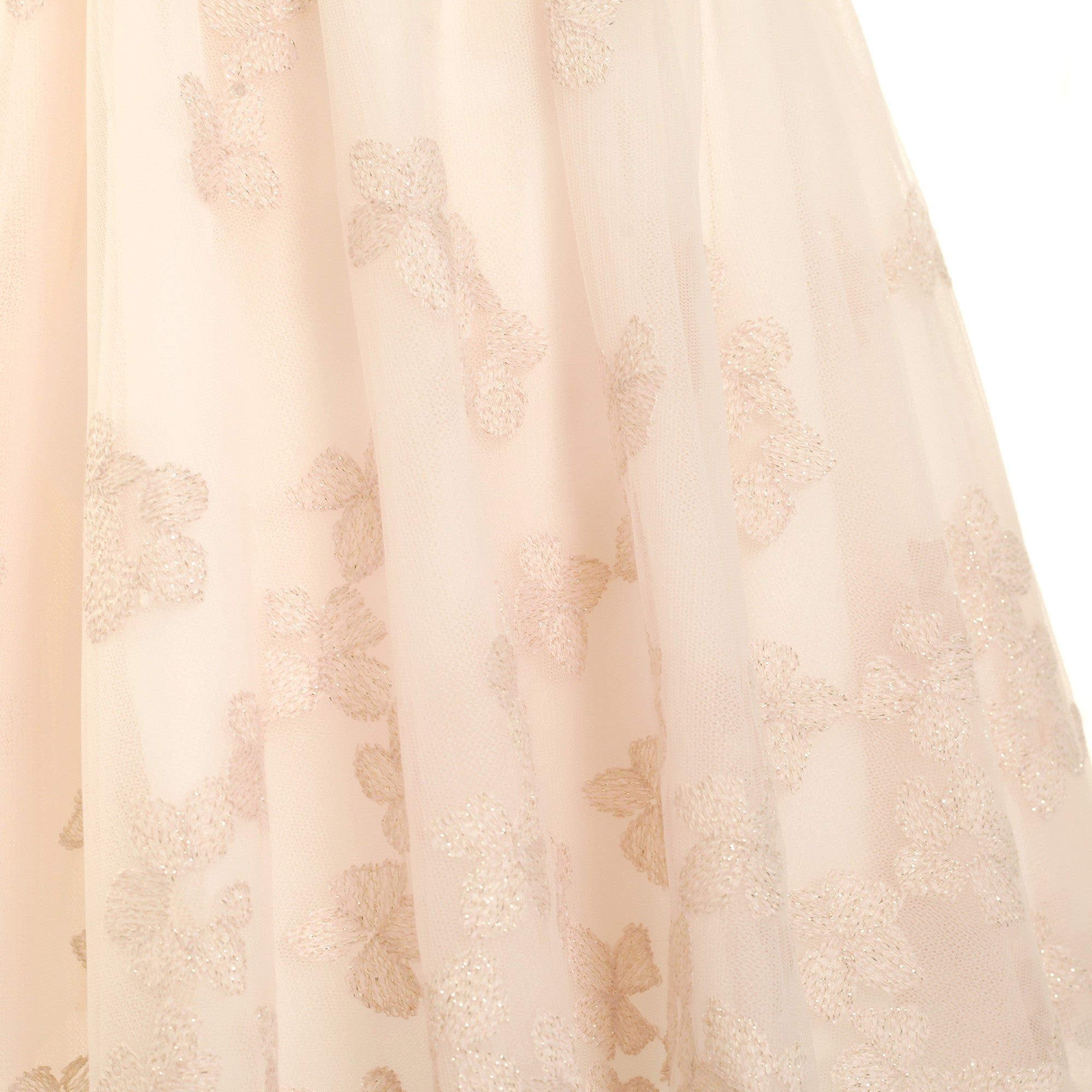 Baby Girls Pink Embroidered Trims Chiffon Wool Dress - CÉMAROSE | Children's Fashion Store - 3