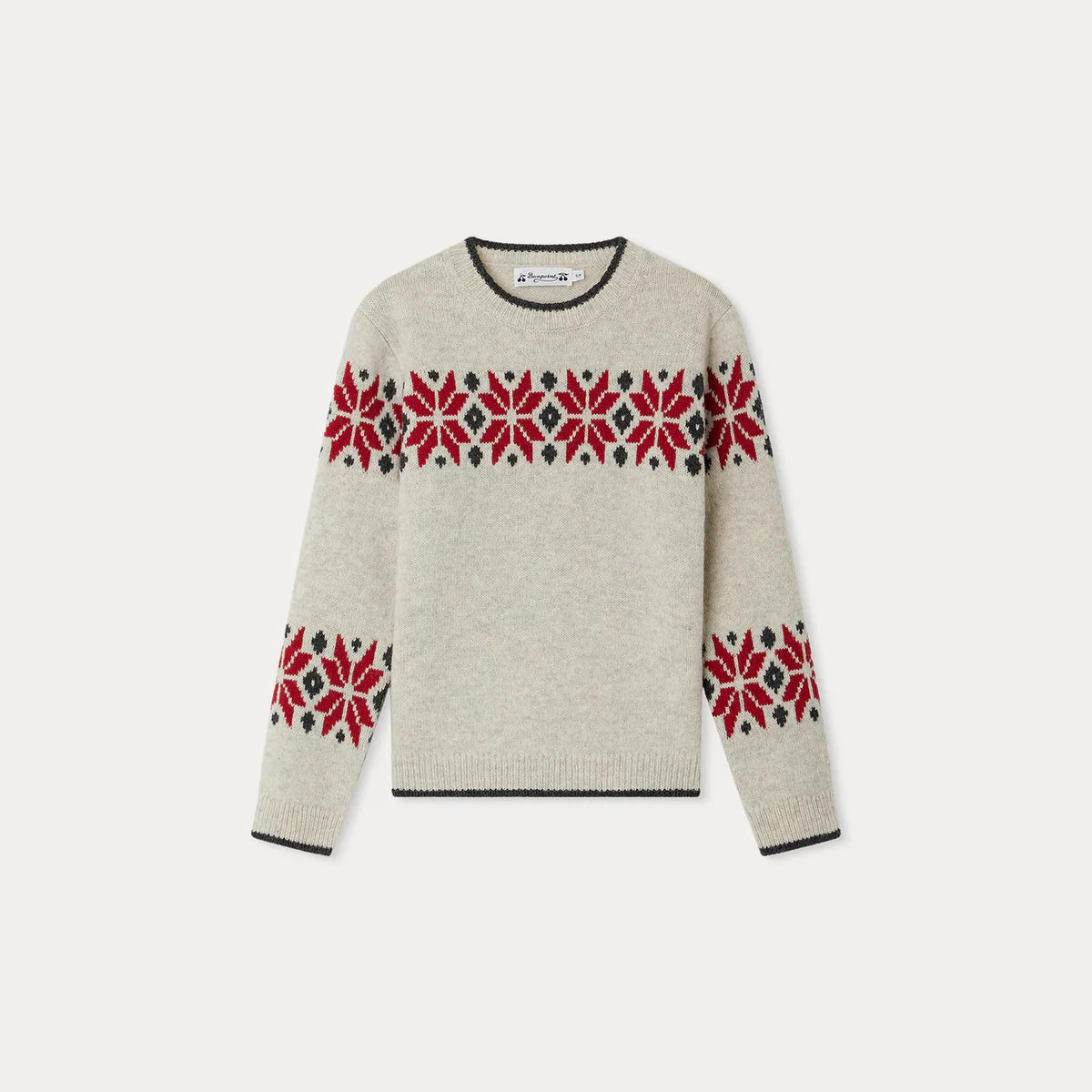 Boys Light Grey Wool Sweater