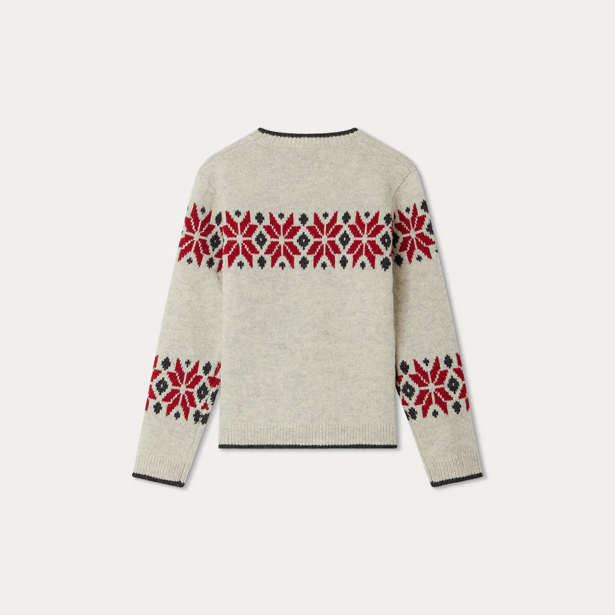 Boys Light Grey Wool Sweater