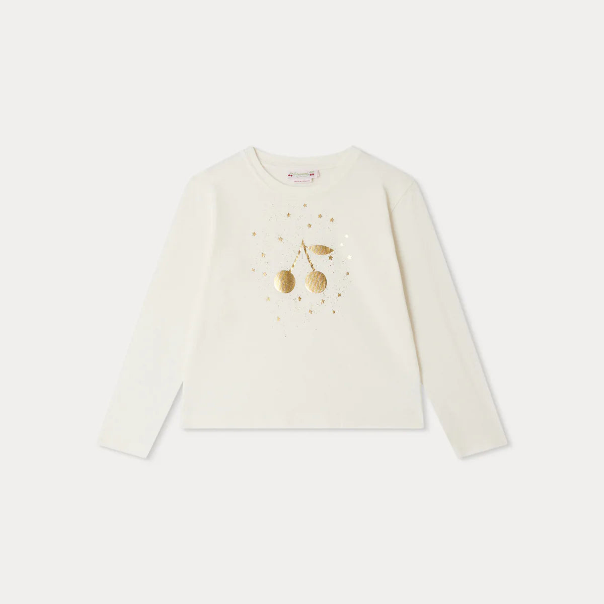 Girls White Logo Cotton T-Shirt
