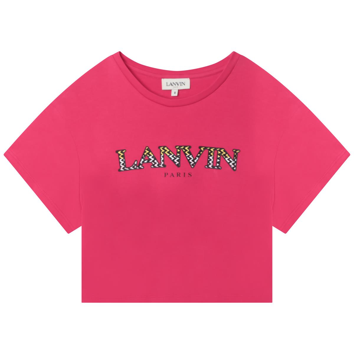 Girls Fuschia Logo T-Shirt
