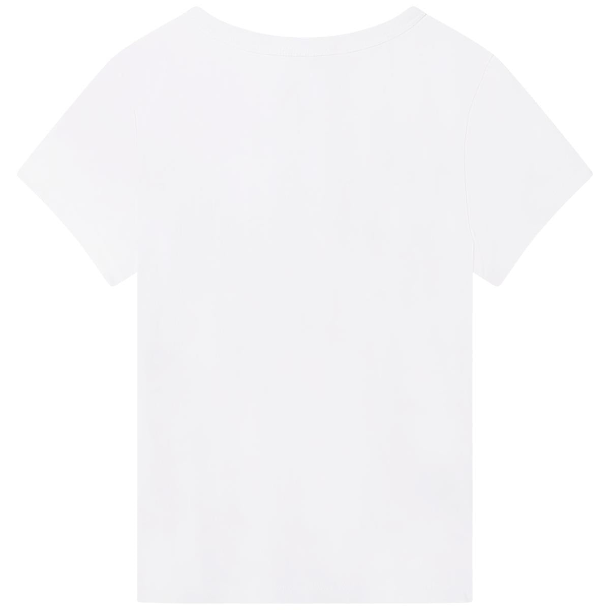 Girls White Logo T-Shirt
